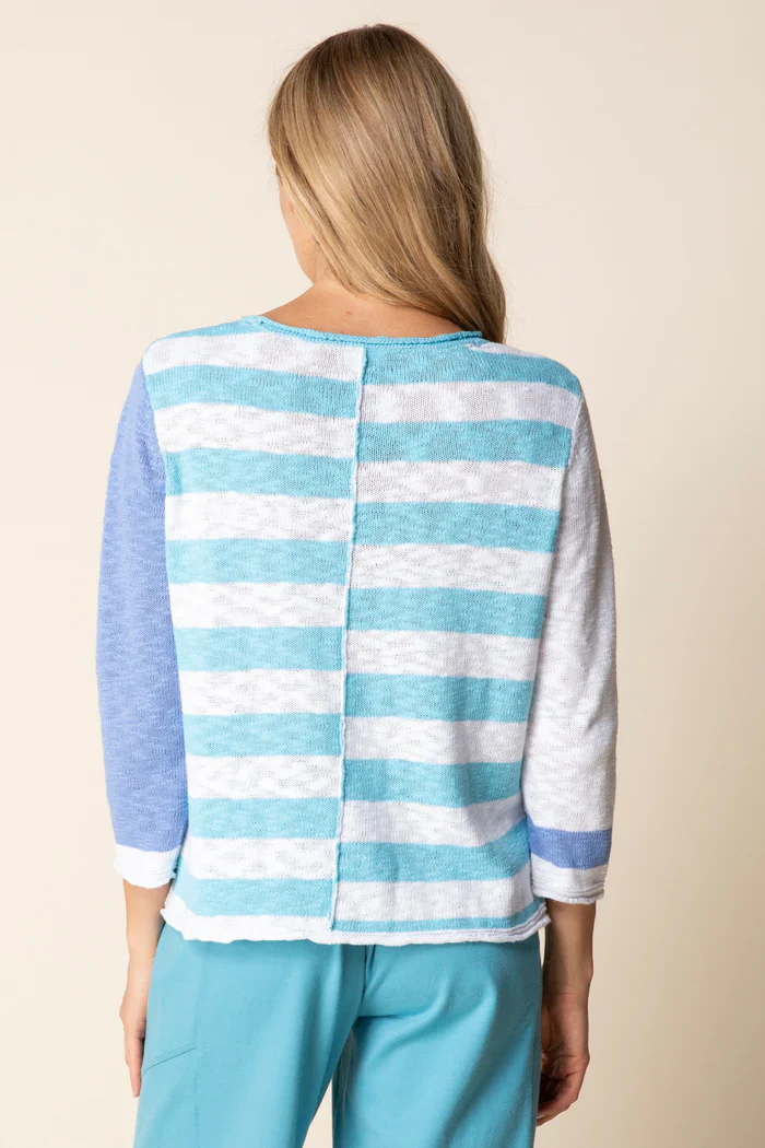 Habitat-H89614-Patch Work Pullover-Topaz - Image 5