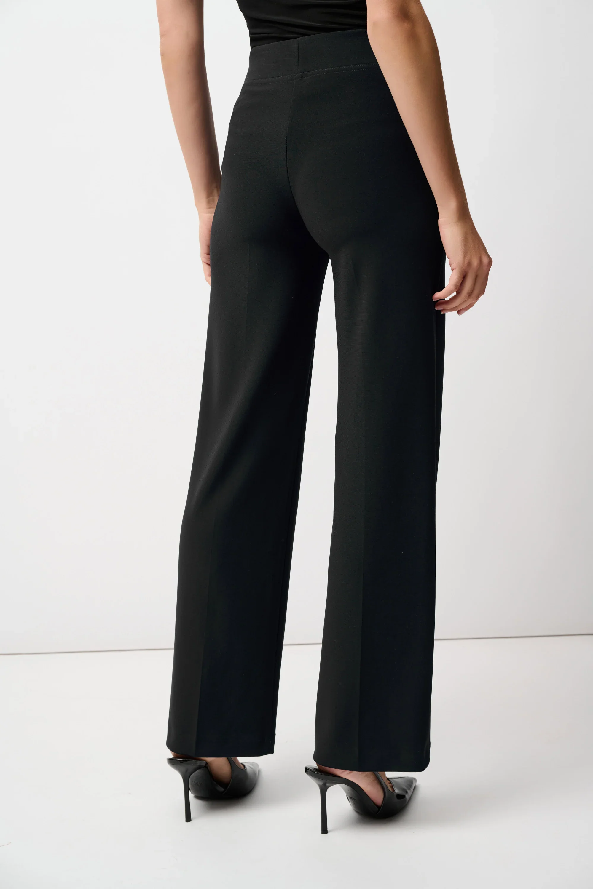Joseph Ribkoff - 153088 - 11 - Wide Leg Pant - Black - Image 3