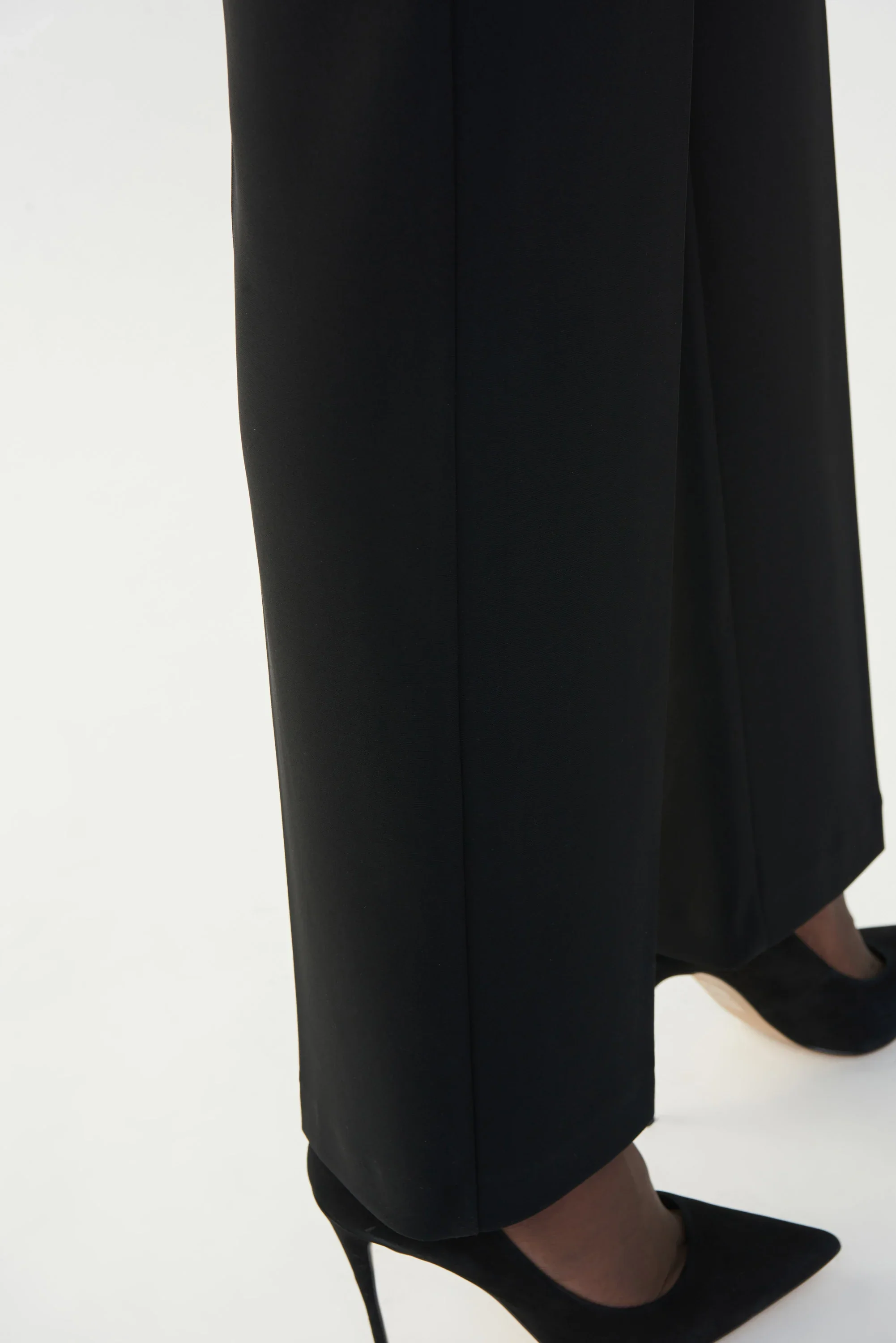 Joseph Ribkoff - 153088 - 11 - Wide Leg Pant - Black - Image 4
