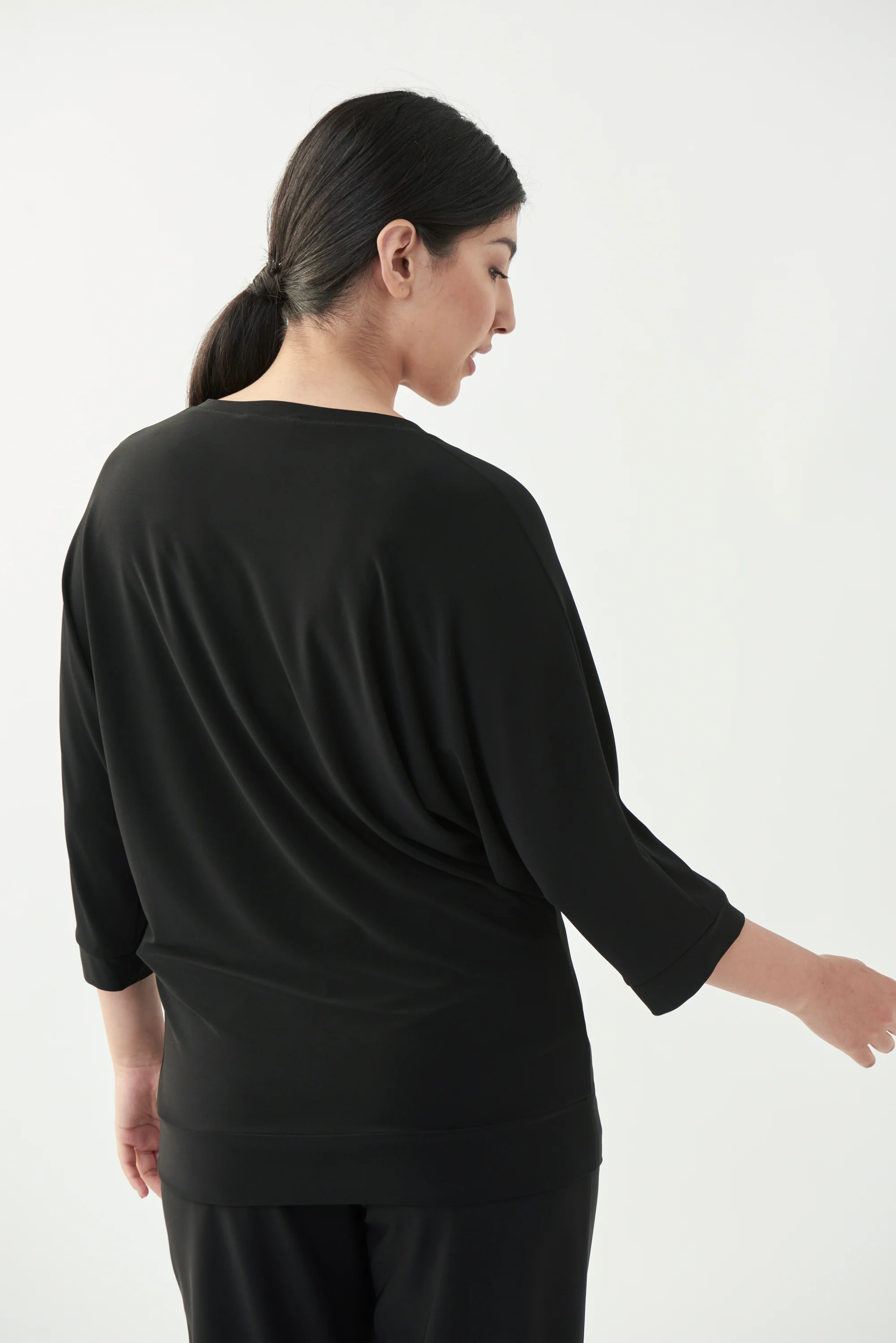 Joseph Ribkoff - 221153 - Top - Black - Image 3