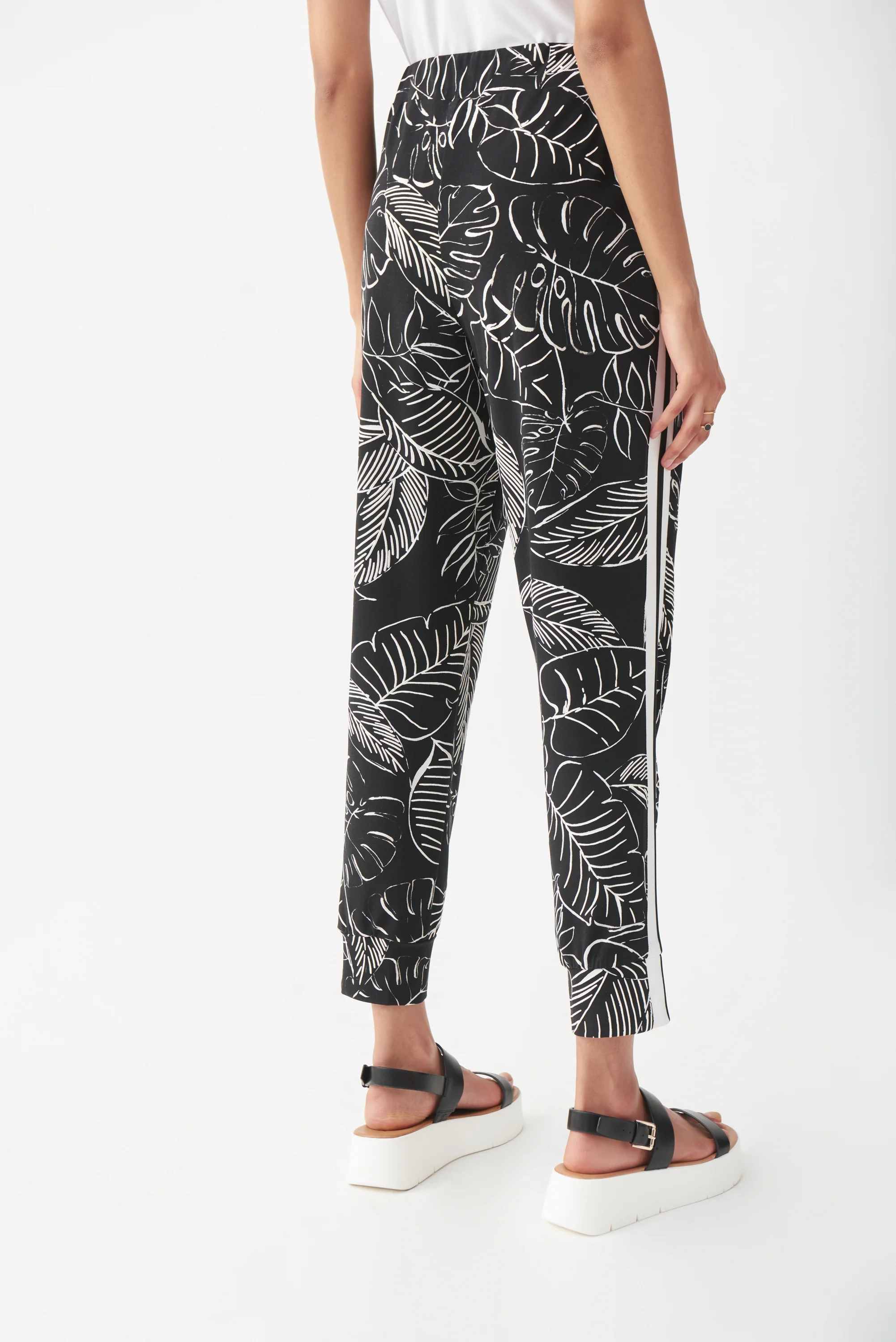 Joseph Ribkoff - 221201- Pant - Black/White - Image 4