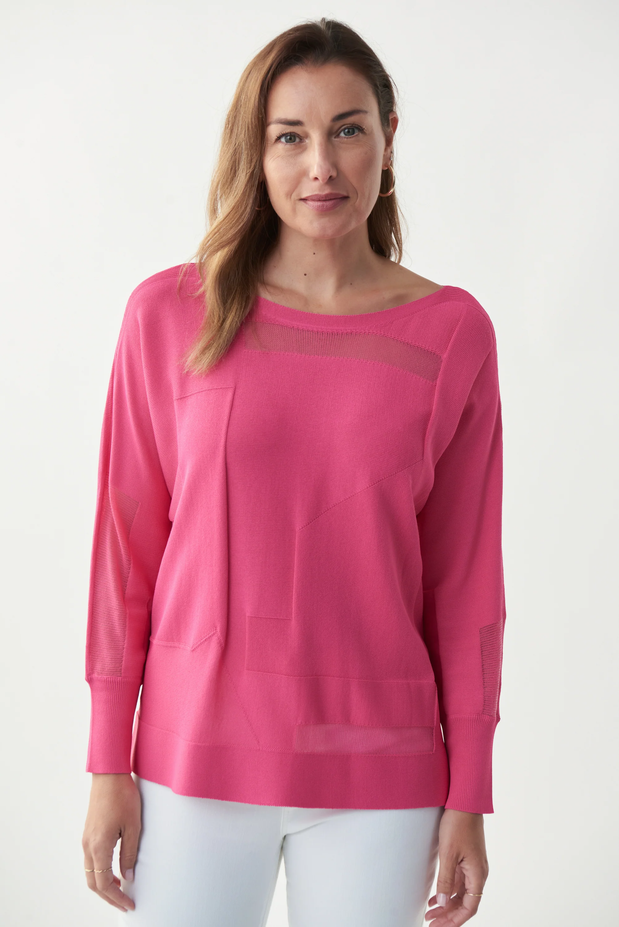 Joseph Ribkoff - 221909 Top - Raspberry - Image 3