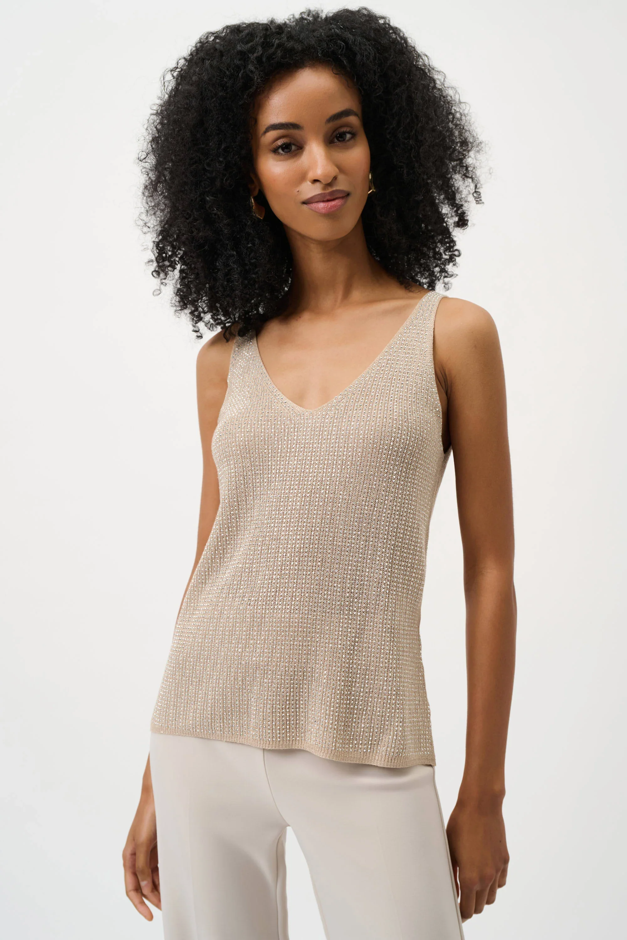 Joseph Ribkoff-252915CO-11-Camisole-Champagne - Image 5