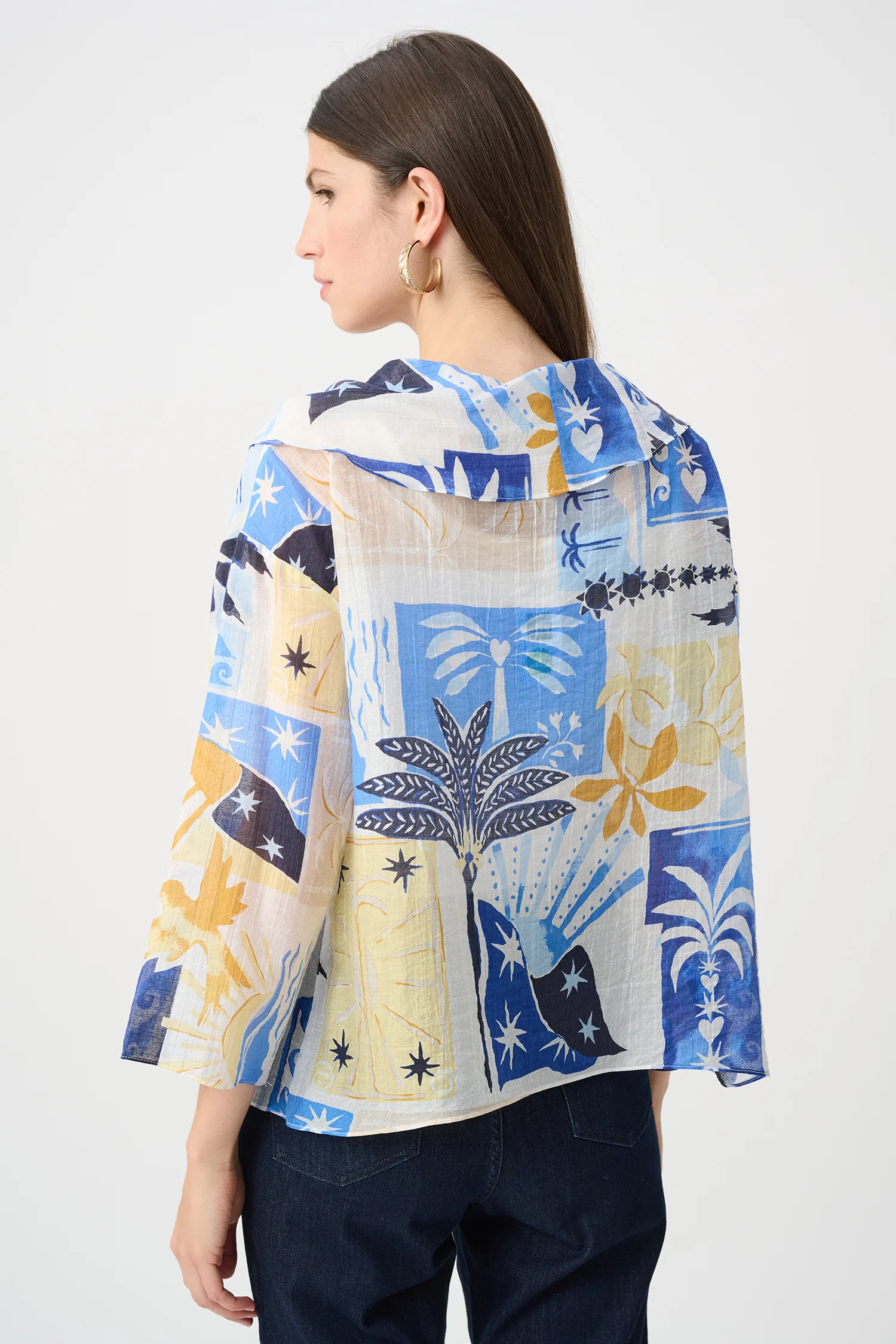 Joseph Ribkoff-262151-2539-Top-Vanilla/Multi - Image 2
