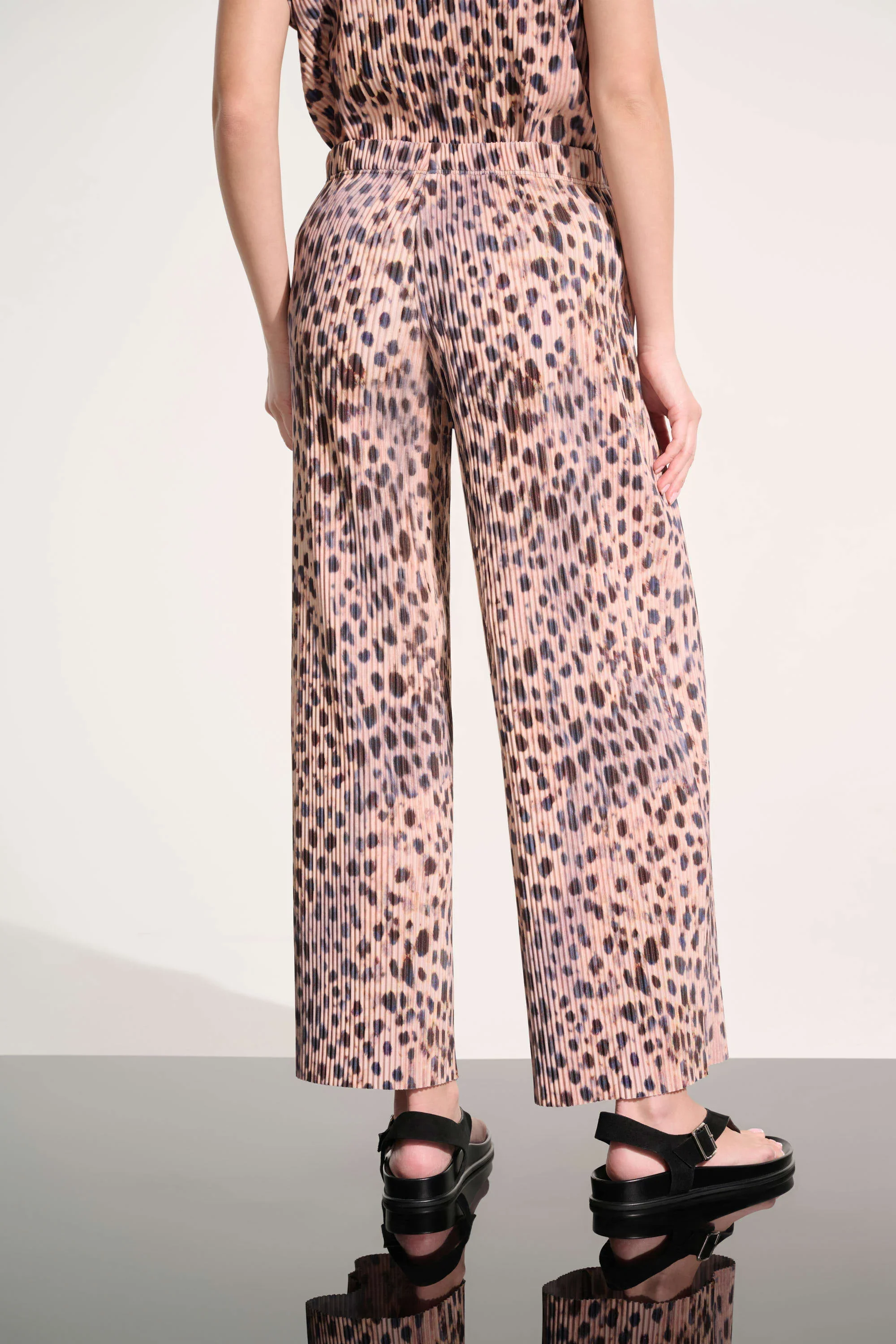 Joseph Ribkoff-262619-1109-Pant-Beige/Multi - Image 2