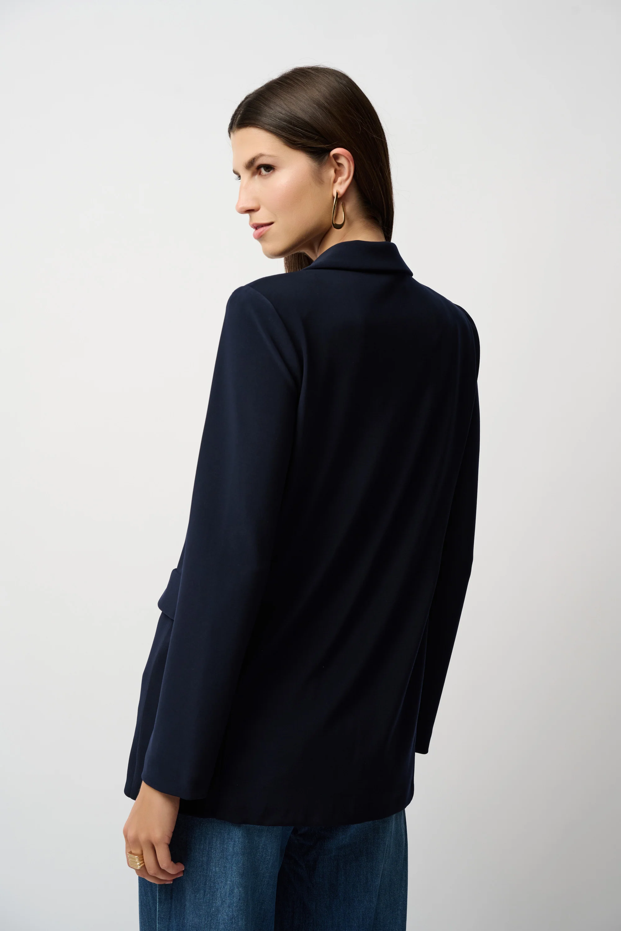 Joseph Ribkoff Blazer -231064CO - 2166 Midnight - Navy - Essential -2026 - Image 4
