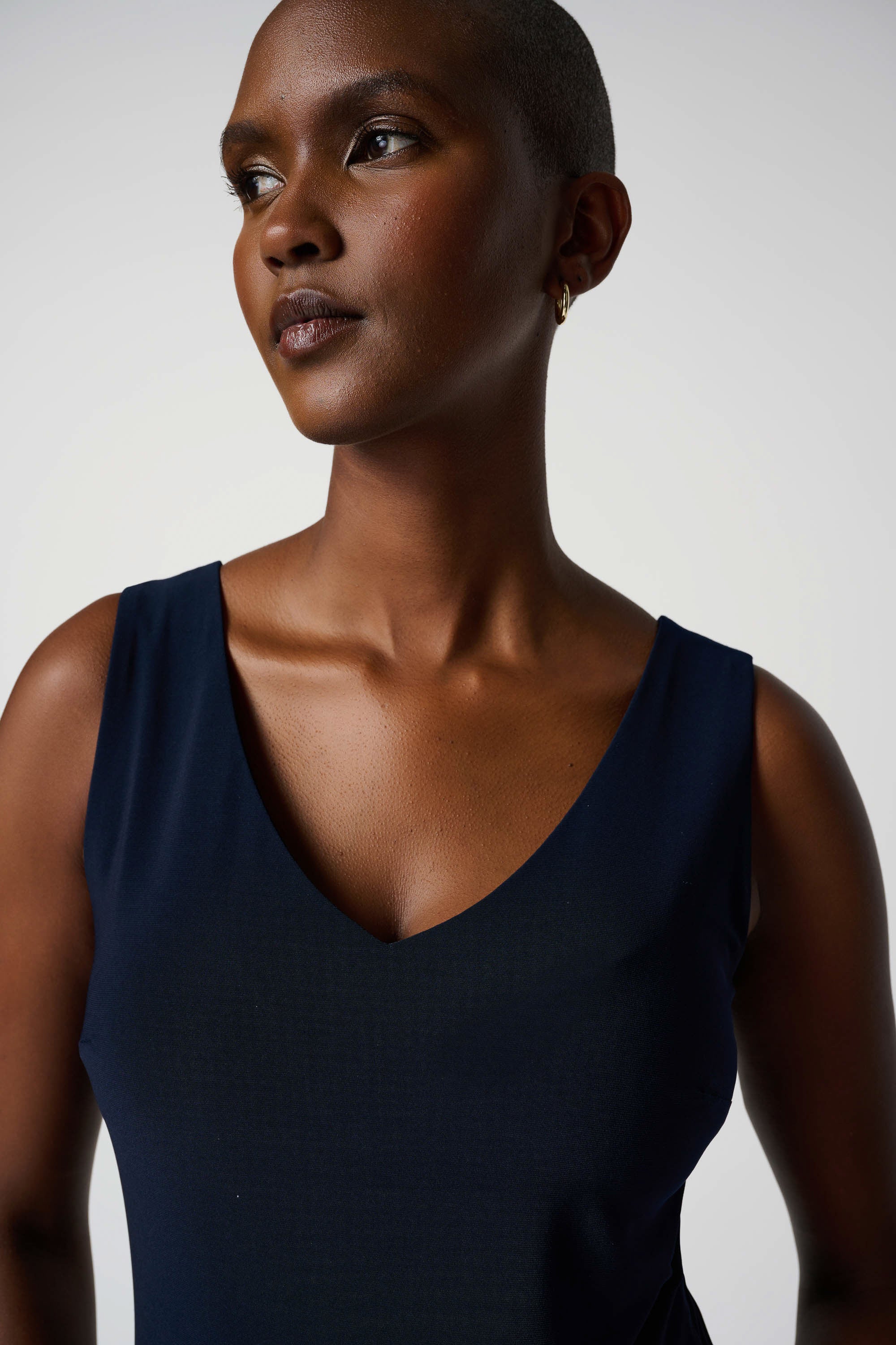 Joseph Ribkoff - Classic V-Neck Cami - 201546 - 2166 - Navy - Image 3