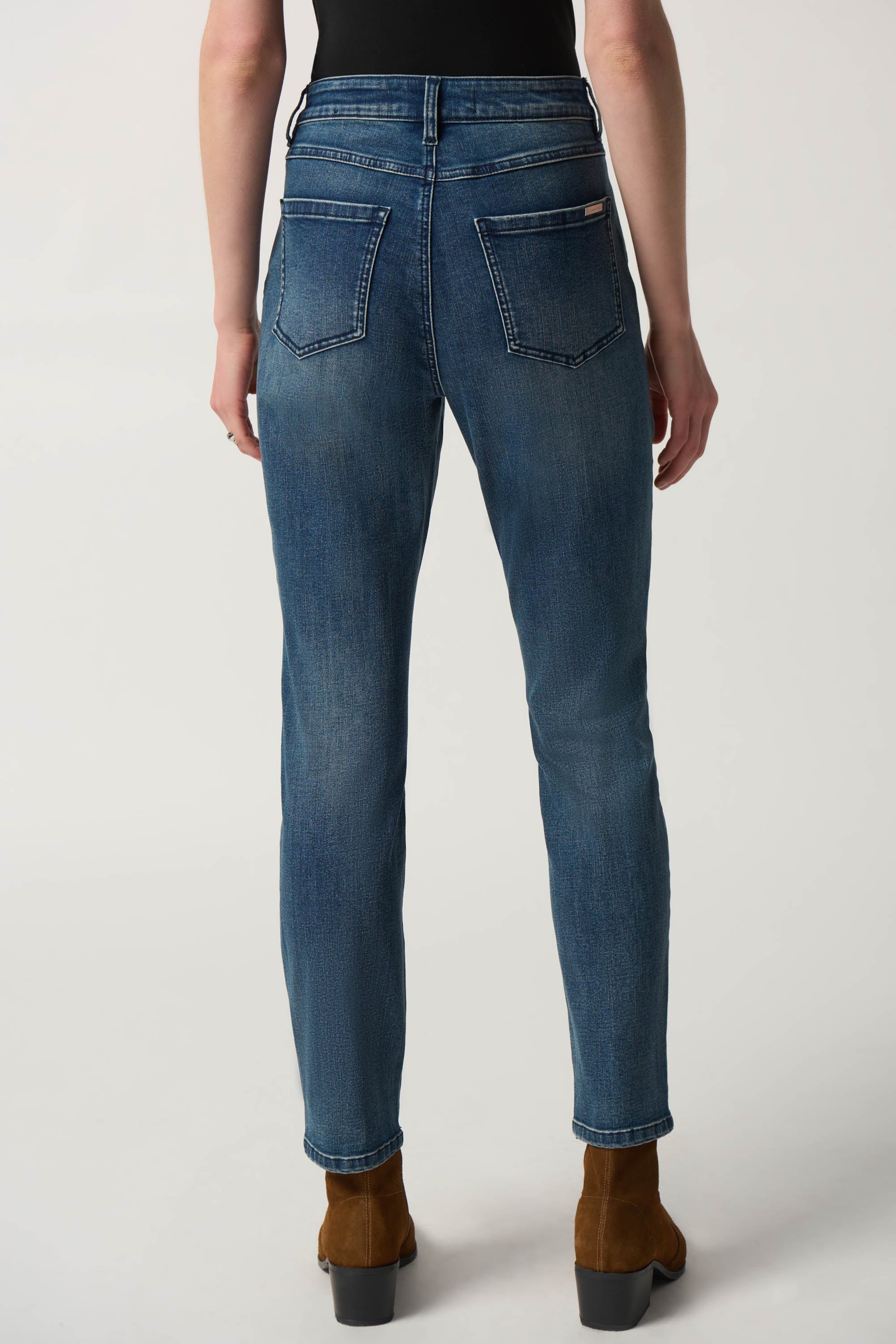 Joseph Ribkoff-233932-Pant-Denim Medium Blue - Image 3