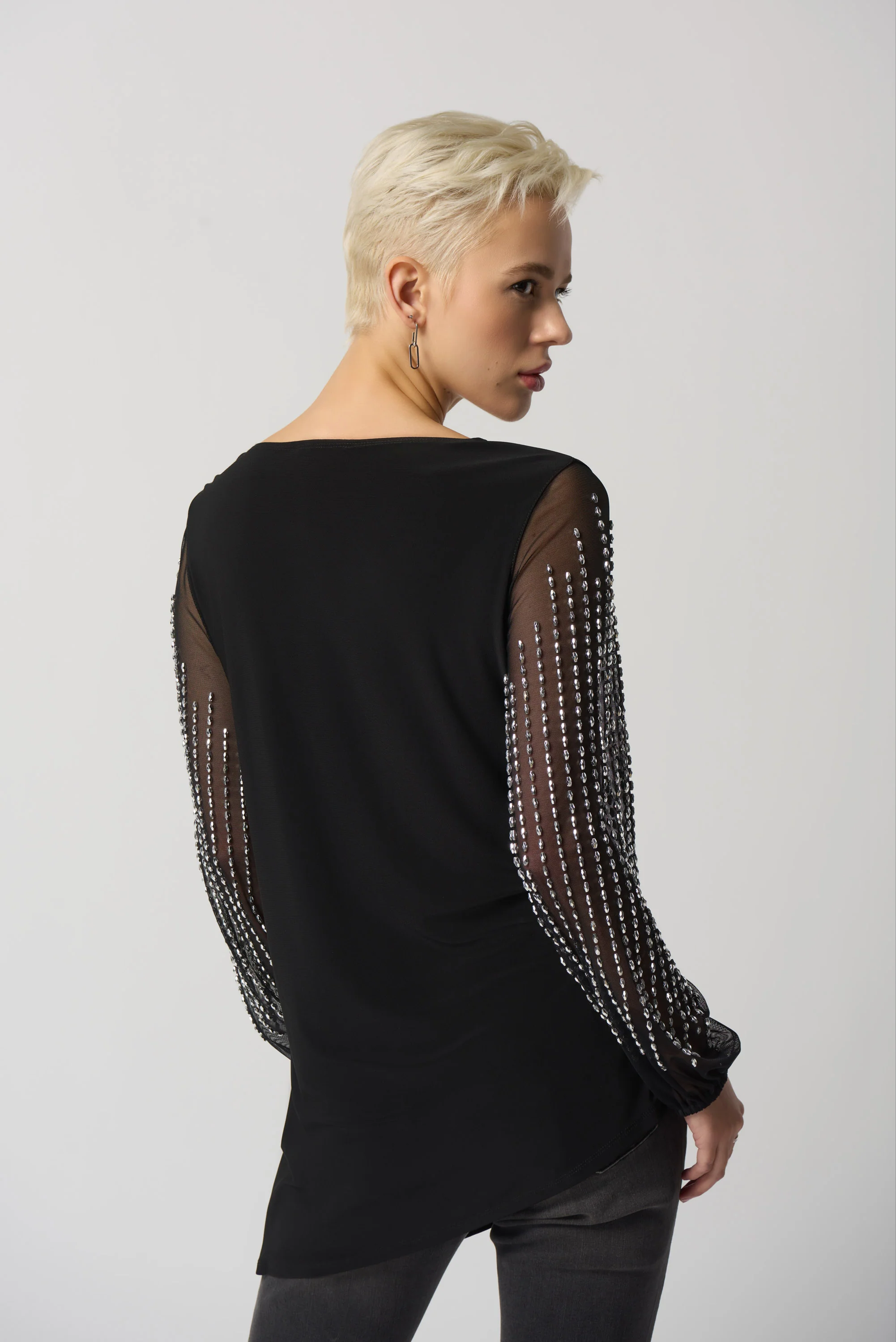 Joseph Ribkoff-233002-Tunic-Black - Image 4