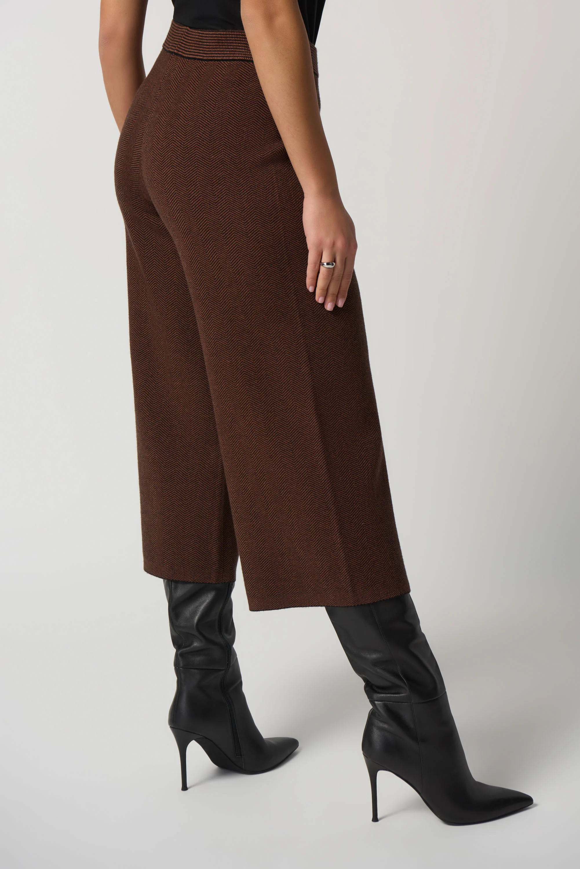 Joseph Ribkoff -233904-Pant-Black/Toffee - Image 5