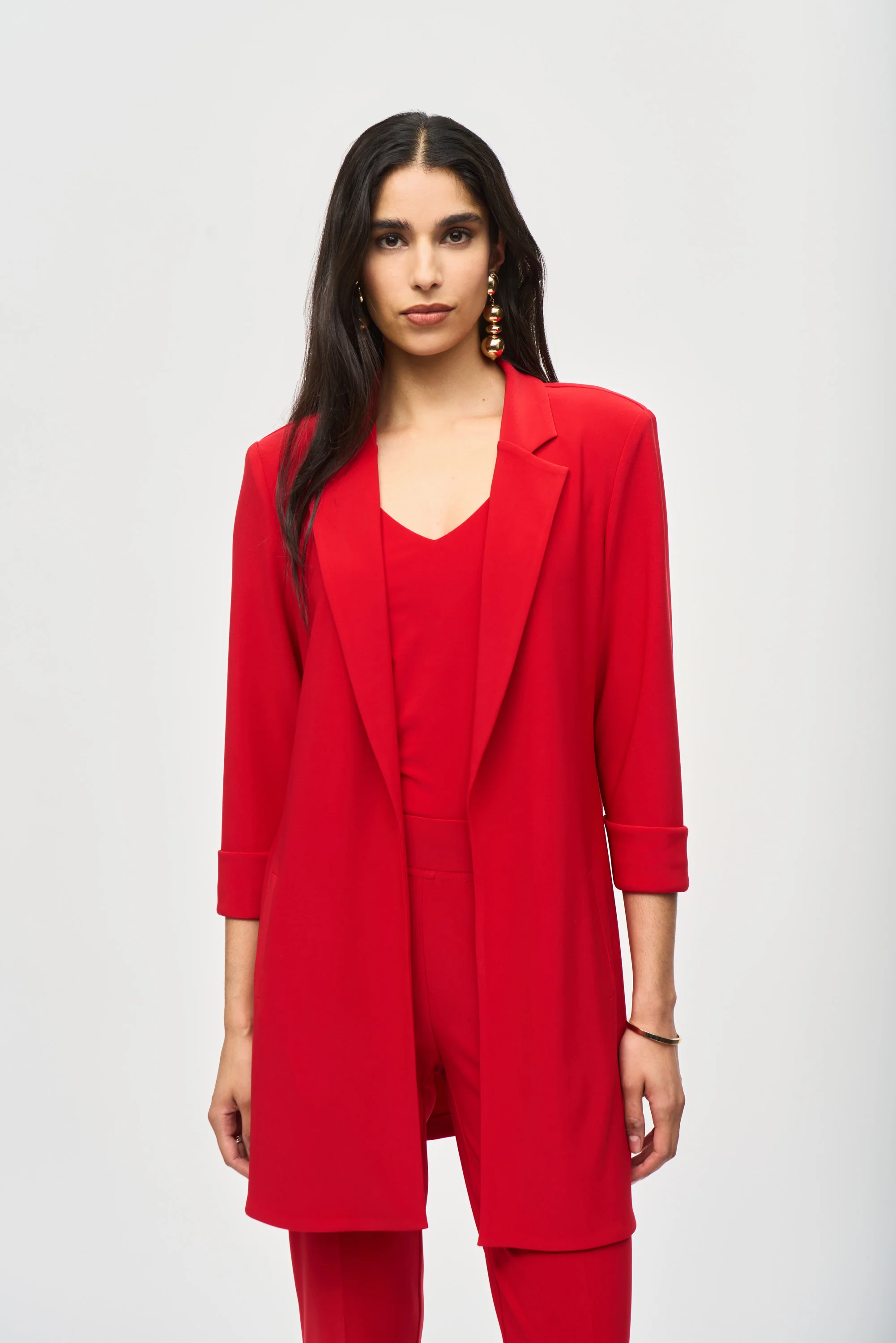 Joseph Ribkoff -233304F24-Blazer- Lipstick Red - Image 2