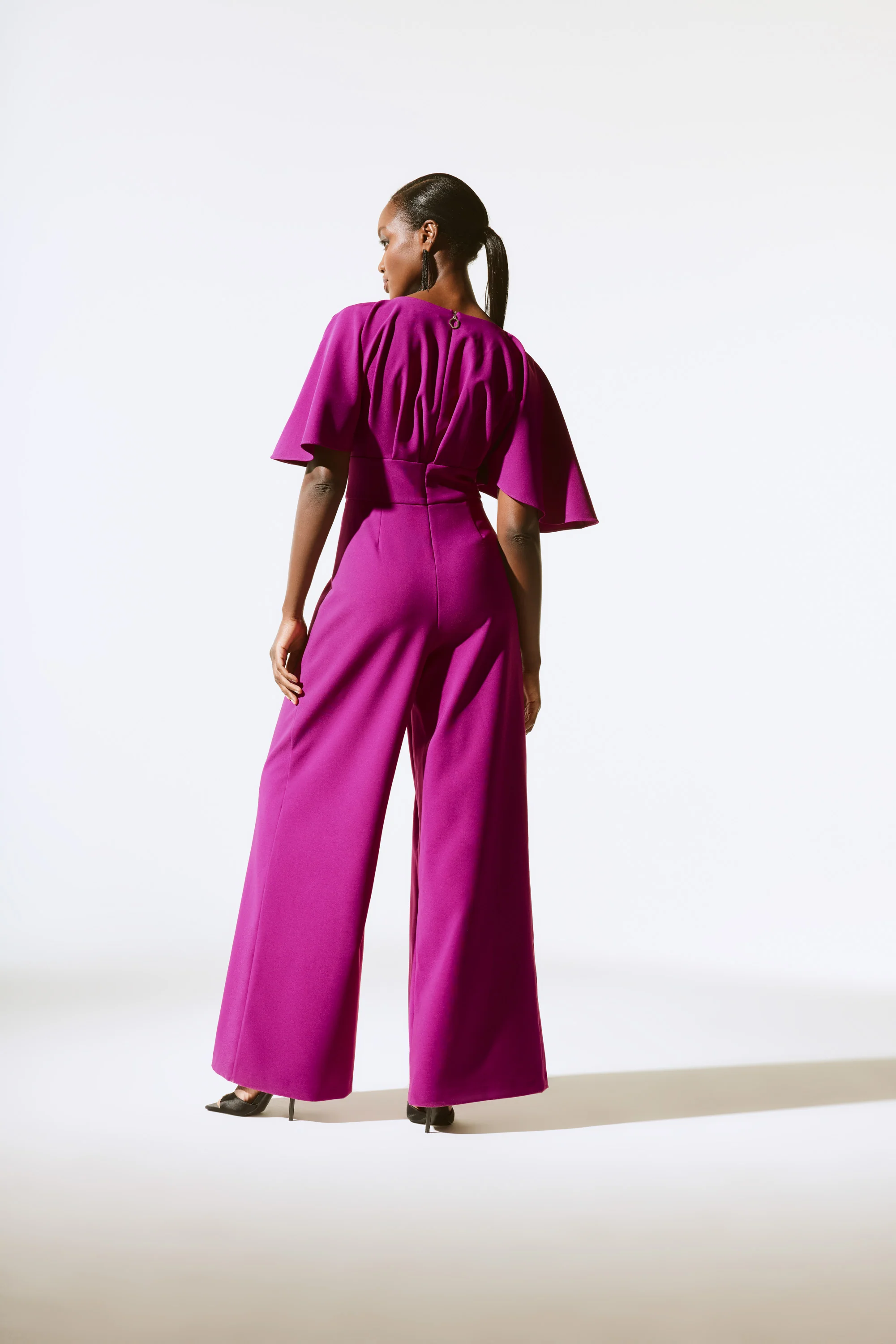 Joseph Ribkoff -243708-Jumpsuit-Midnight Blue - Image 4