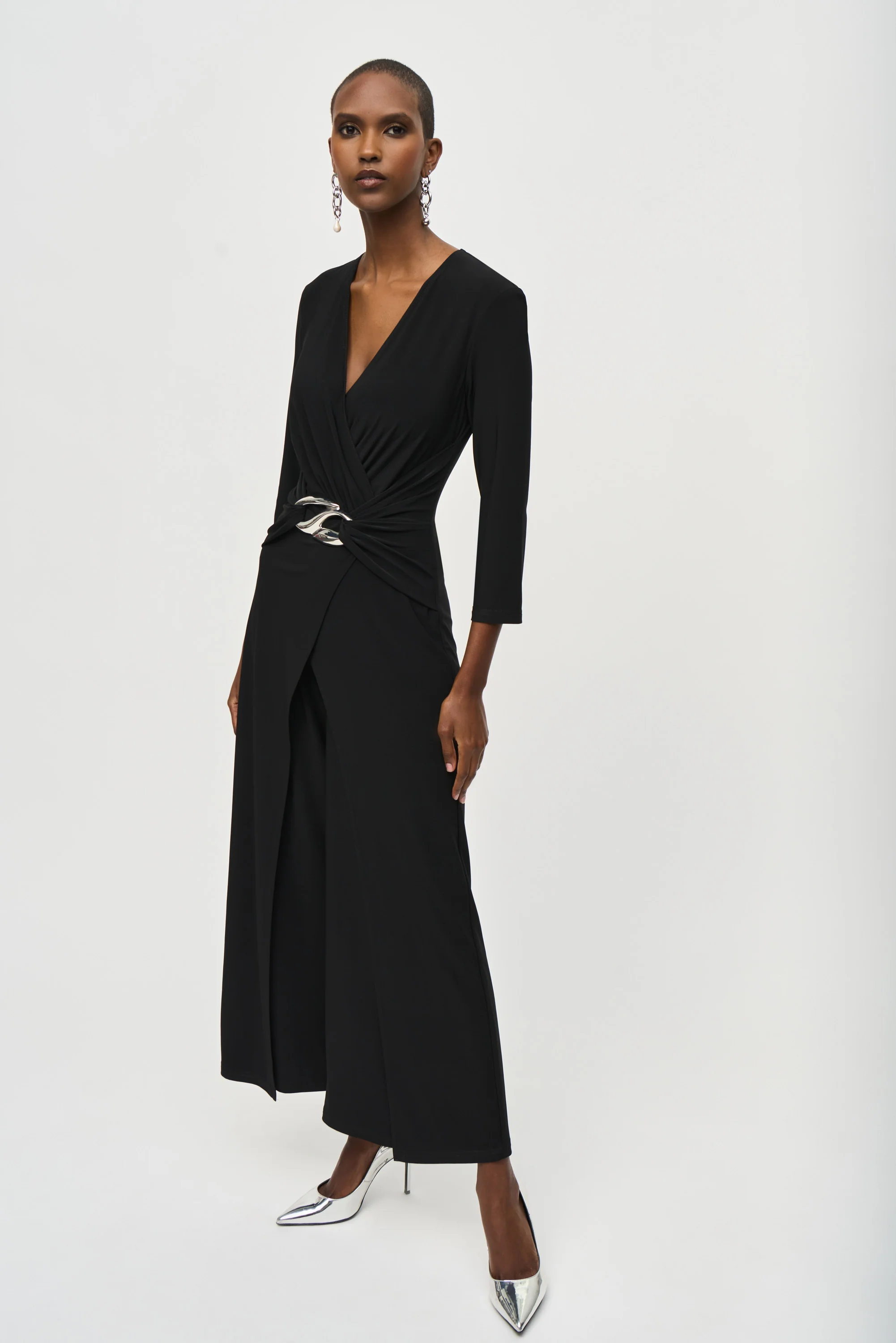 Joseph Ribkoff -243079-Jumpsuit-Black - Image 2