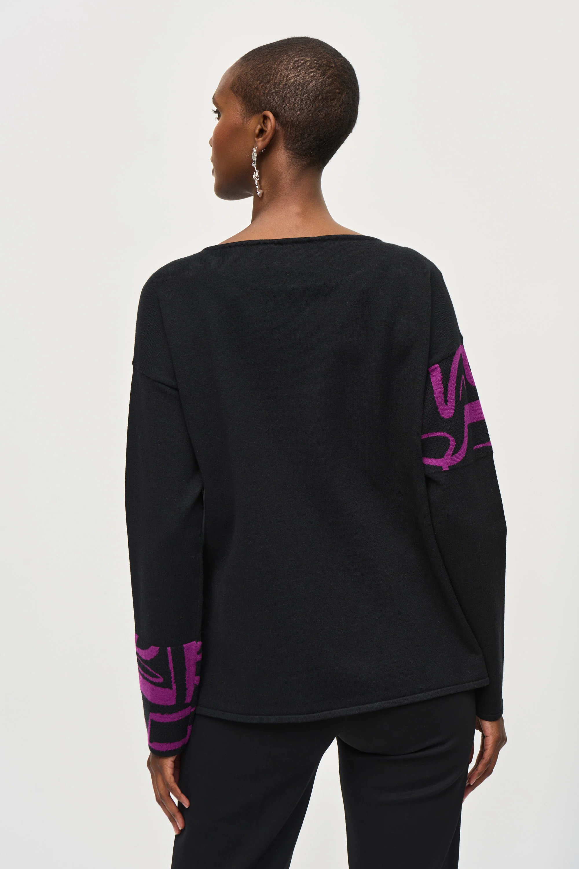 Joseph Ribkoff -243971-Top-Black Empress - Image 3