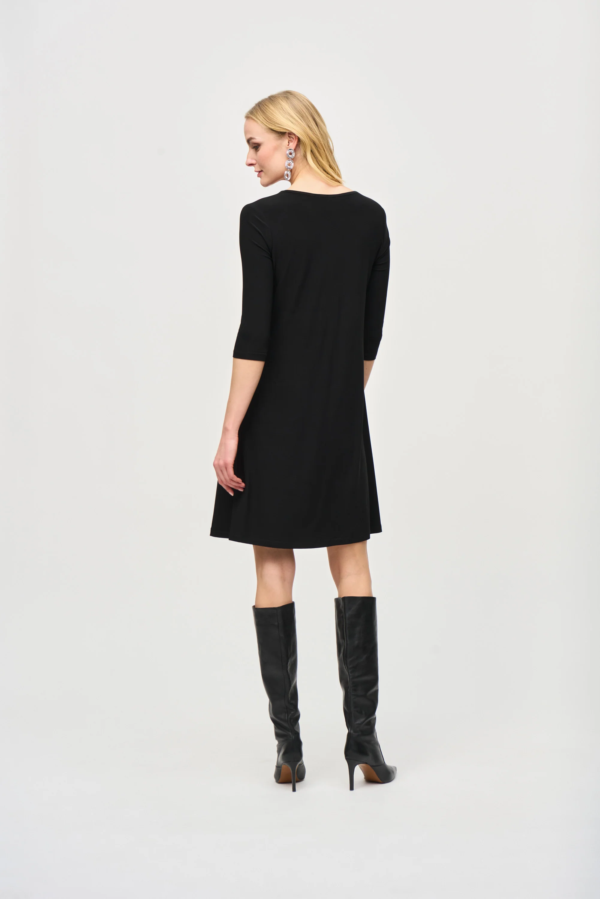 Joseph Ribkoff -243210-Dress- Black/Empress - Image 4