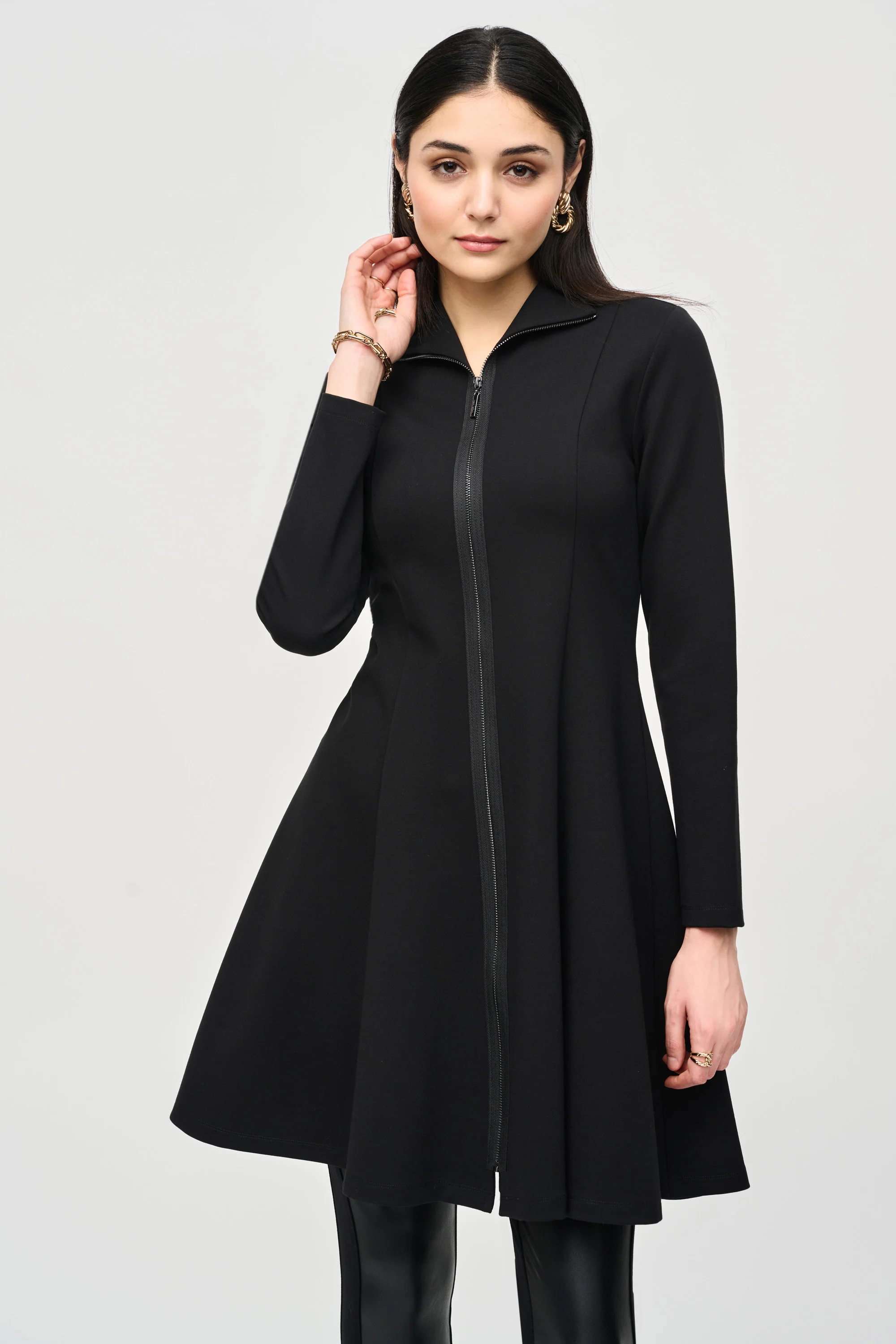 Joseph Ribkoff -243330-Coat- Black - Image 2