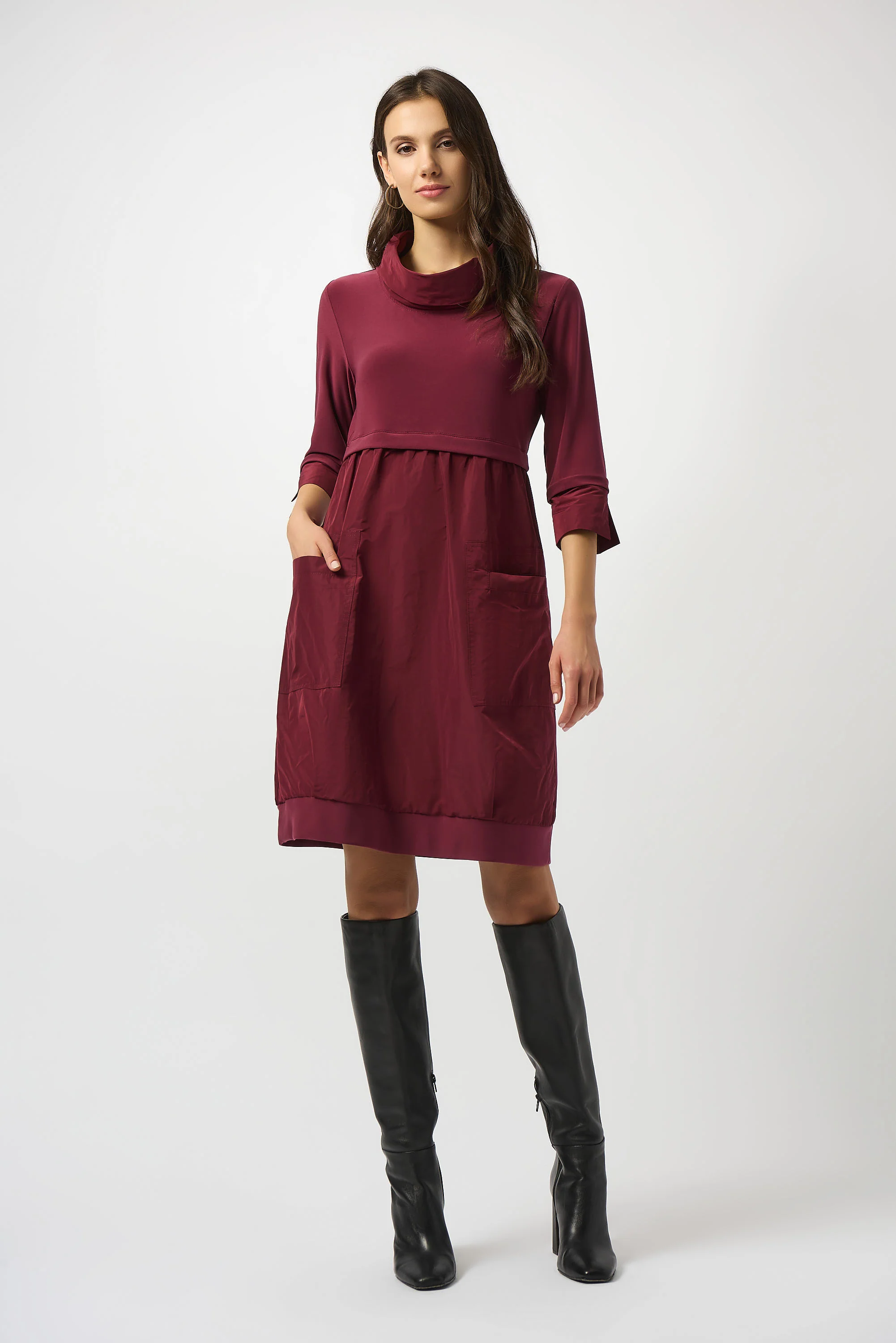 Joseph Ribkoff-17344F25-4433-Dress-Merlot