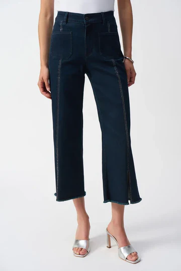 Joseph Ribkoff-241903S25-3302-Pant-Dark Denim Blue