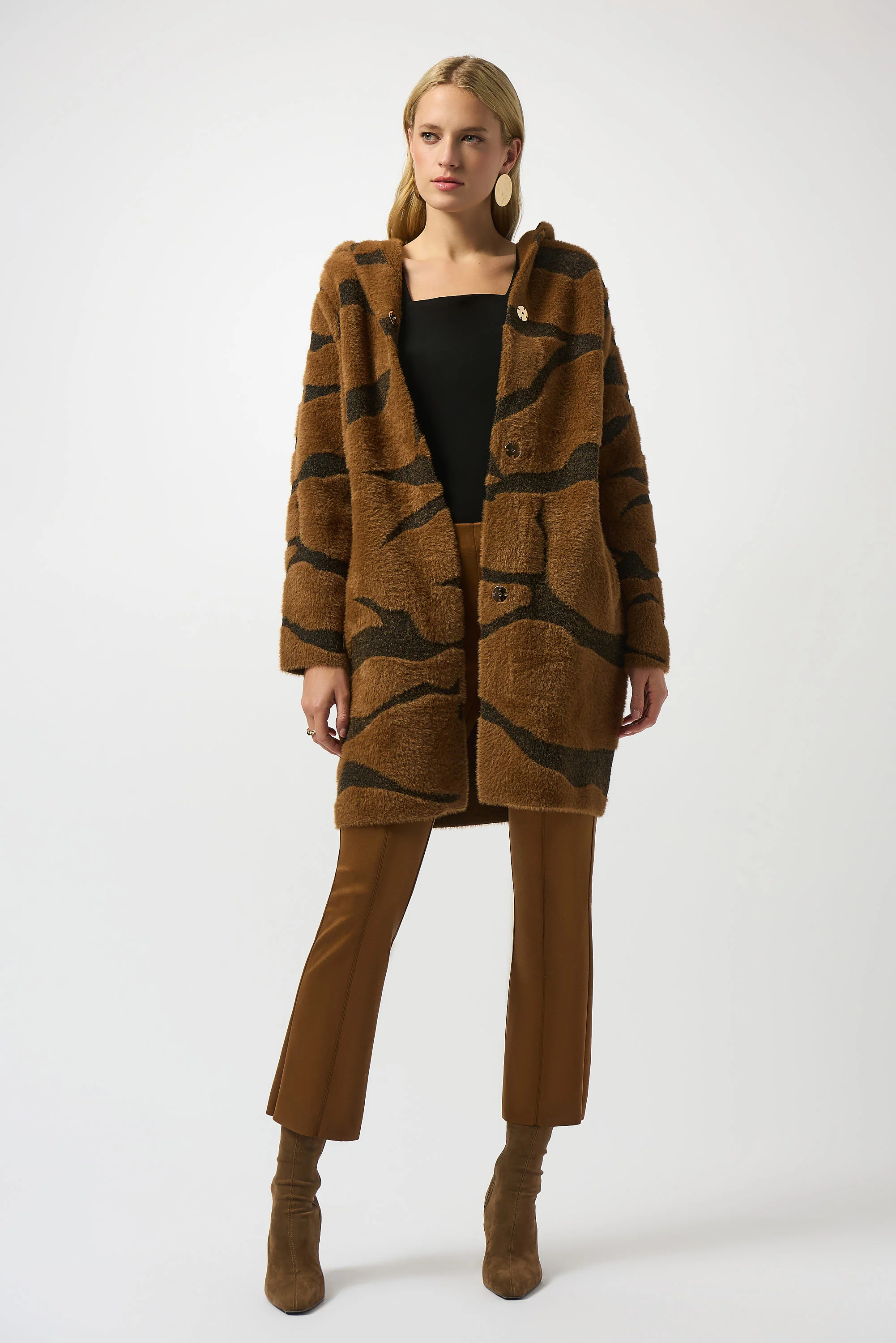 Joseph Ribkoff Winter2025-243178F25-15-Pant-Brown - Image 2