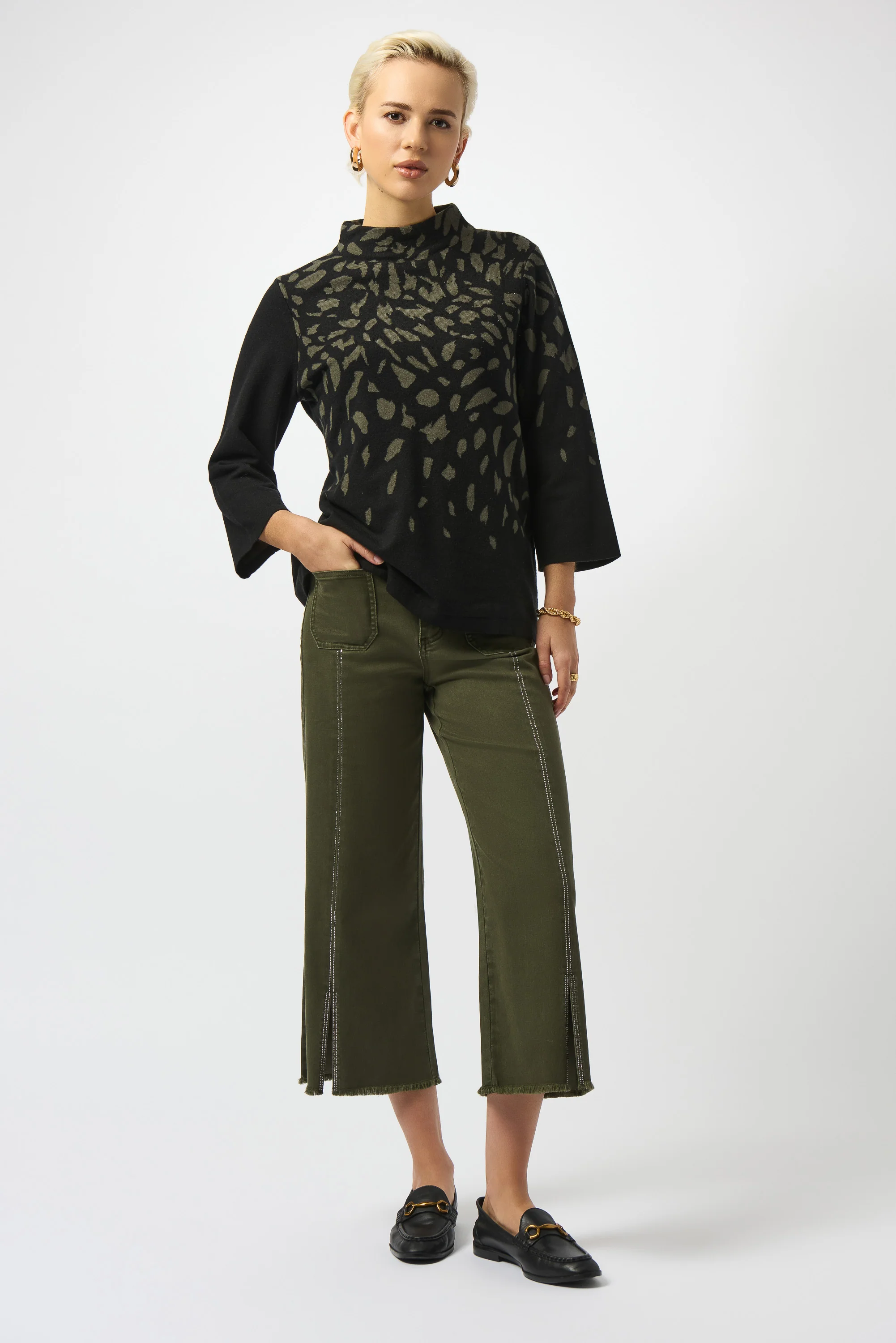 Joseph Ribkoff-251901F25-3380-Pant-Avocado