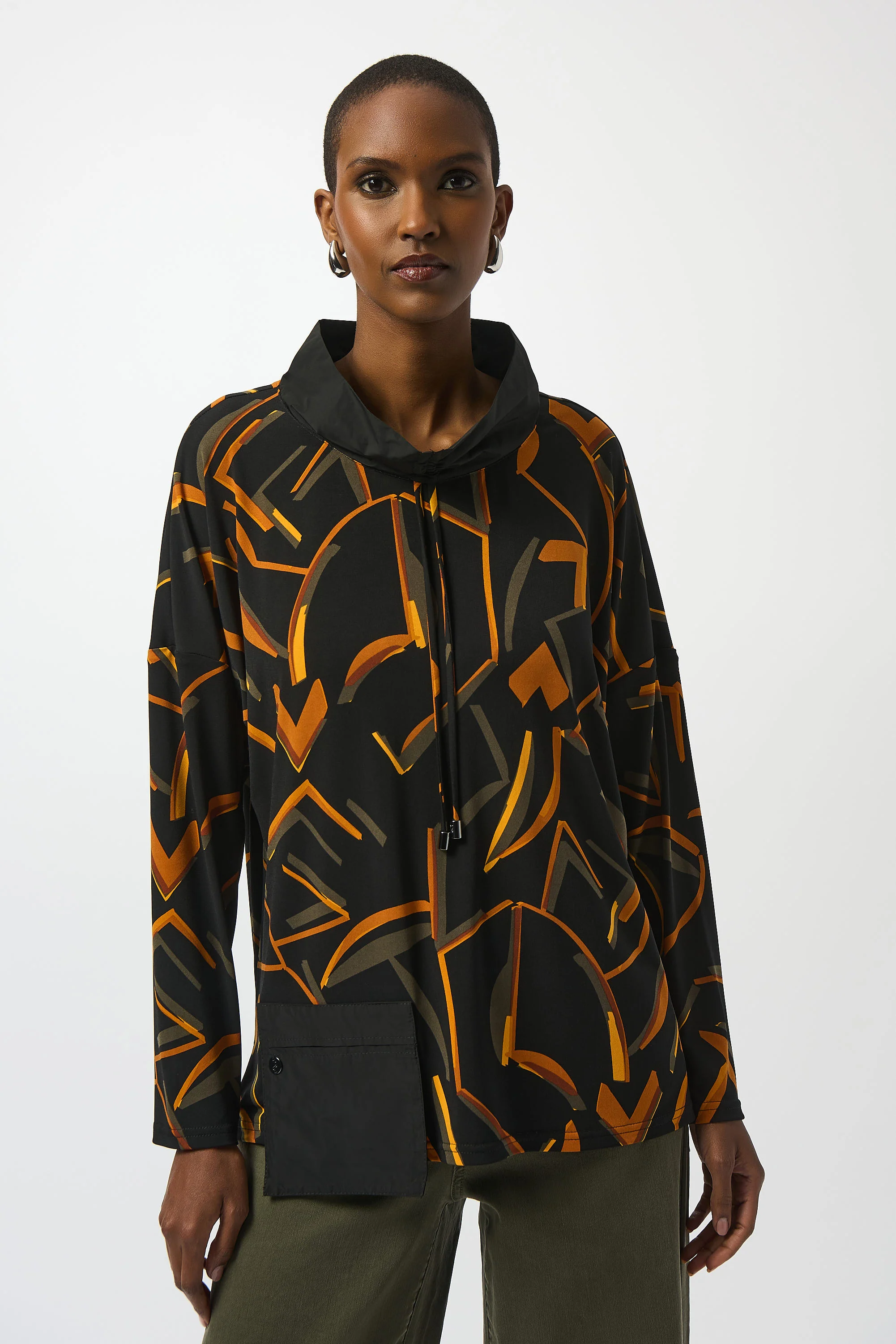 Joseph Ribkoff-253231-178-Top-Black/Multi - Image 2