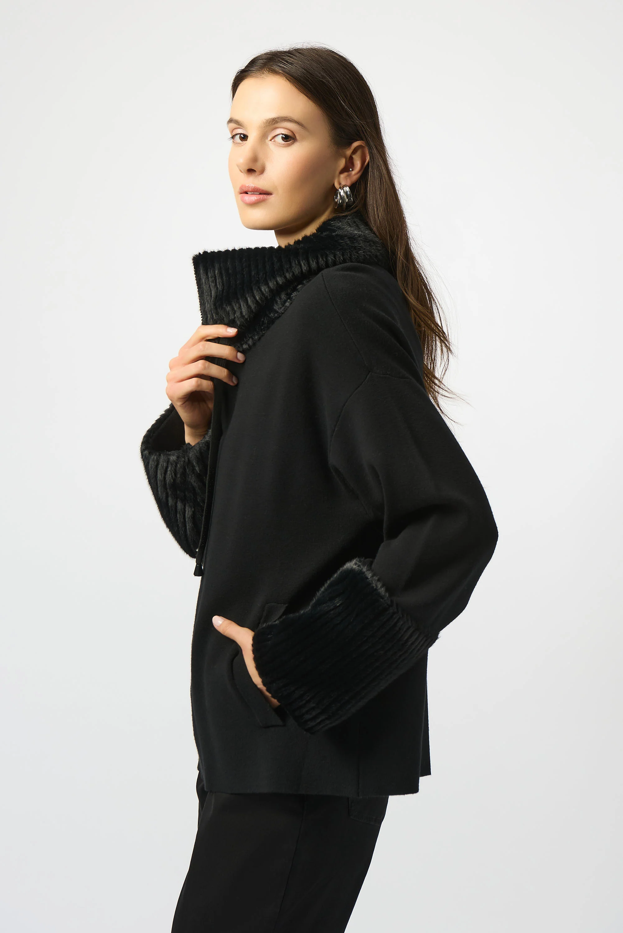 Joseph Ribkoff-253905-11-Jacket-Black - Image 2