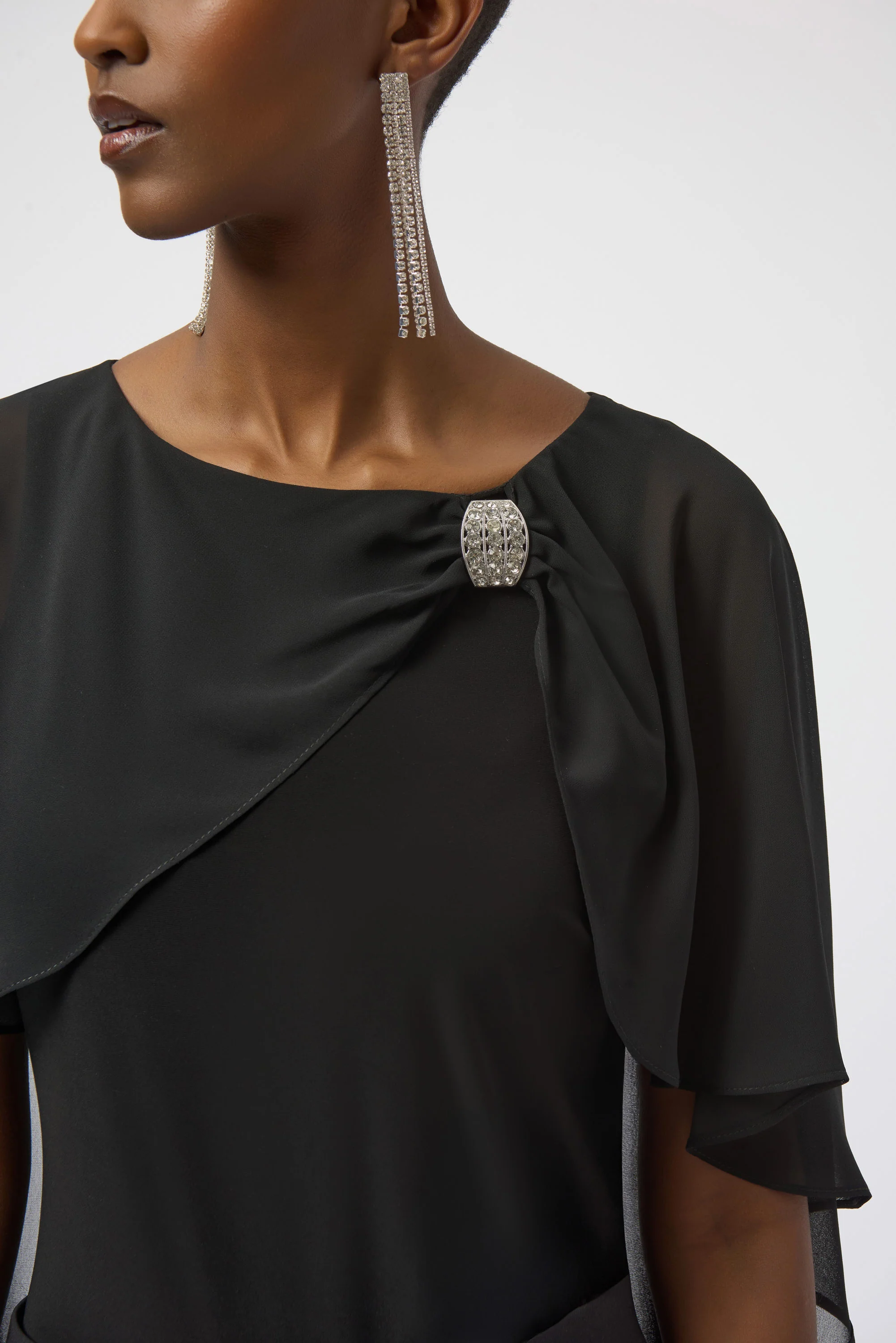 Joseph Ribkoff-254021-11-Top-Black - Image 2