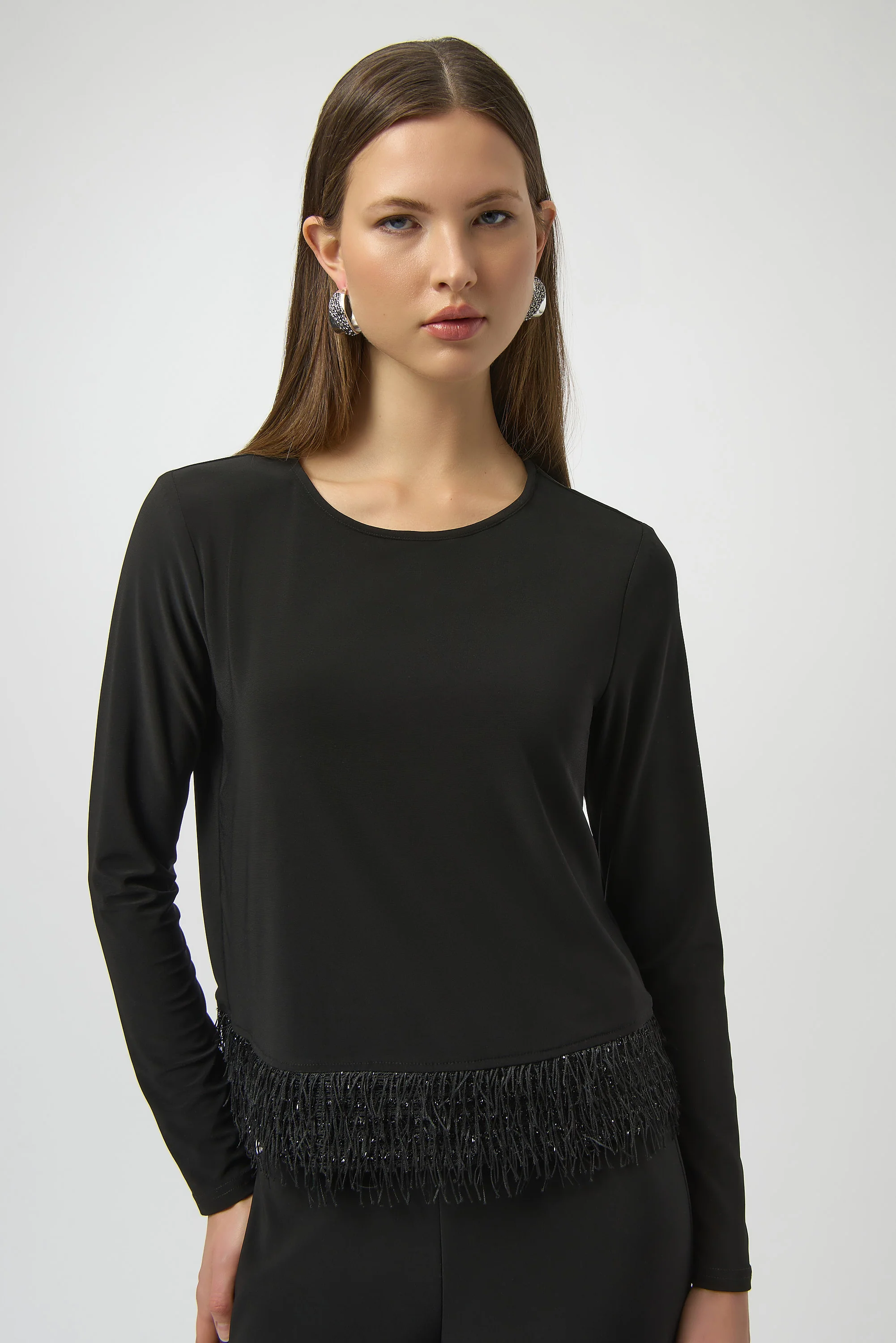 Joseph Ribkoff-254148-11-Top-Black - Image 3