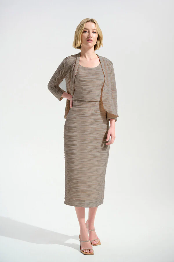 Joseph Ribkoff-254732-3677-2 PC Top-Sand - Image 4