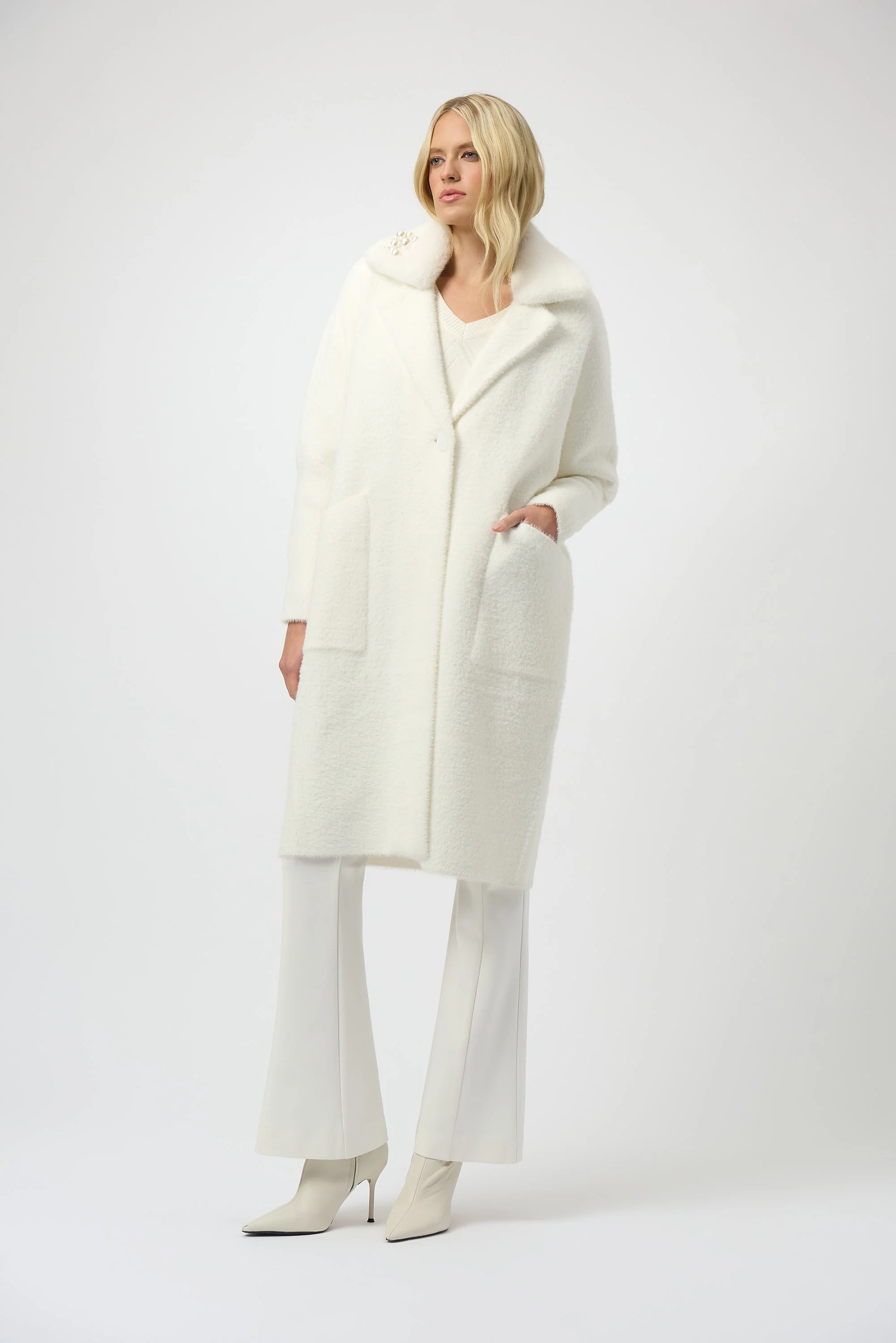 Joseph Ribkoff-254954-3984-Coat-Winter White - Image 3