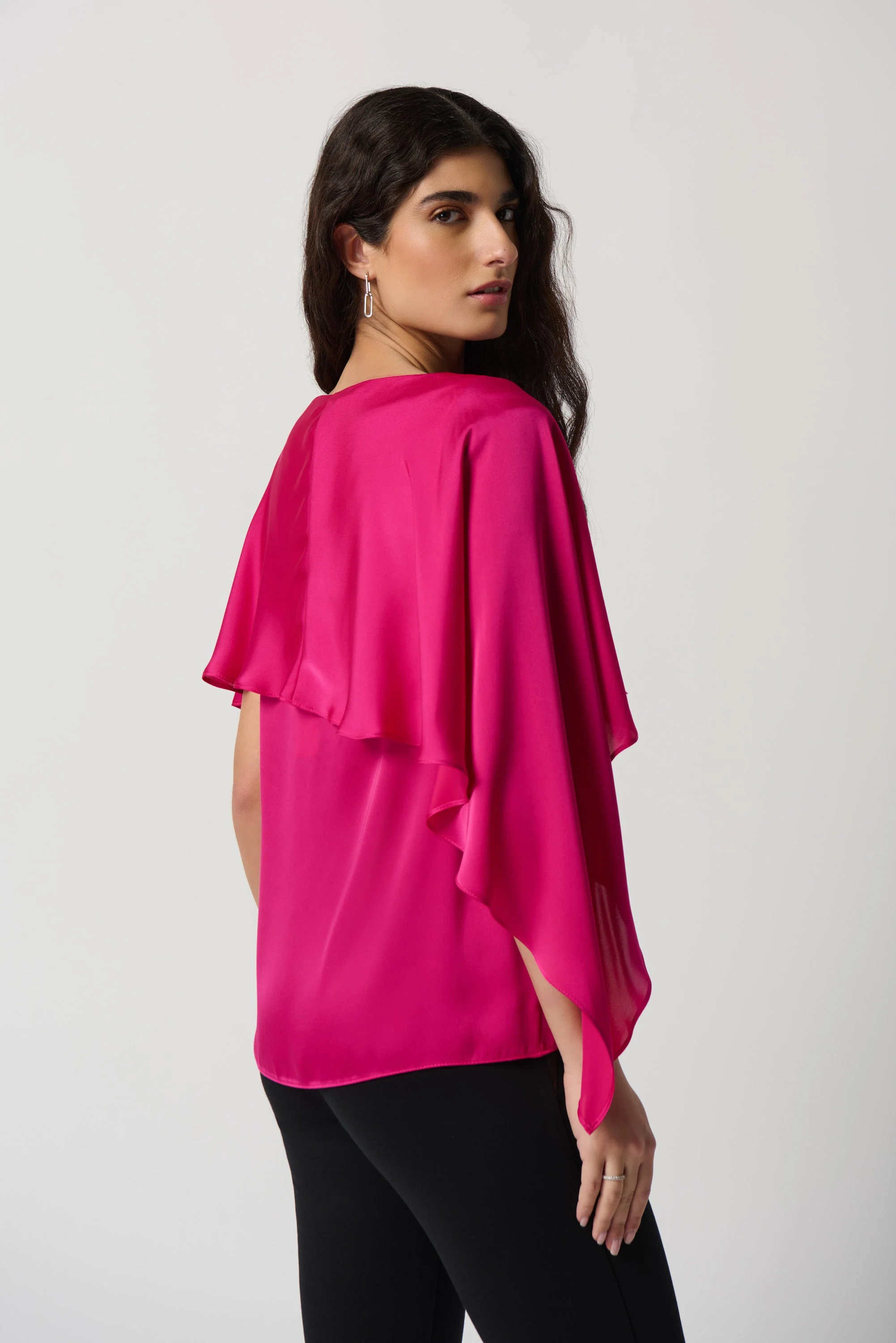 Joseph Ribkoff - 234023 -Top -Shocking Pink - Image 4