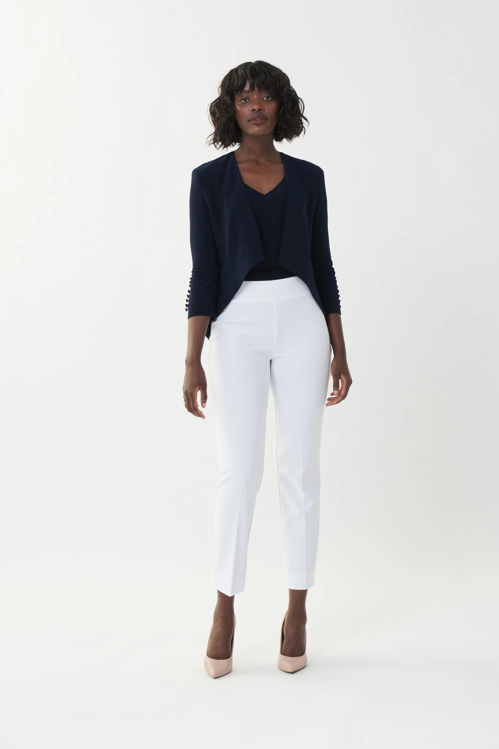 Joseph Ribkoff Pant 143105 - 12 - White - Essential - Image 3