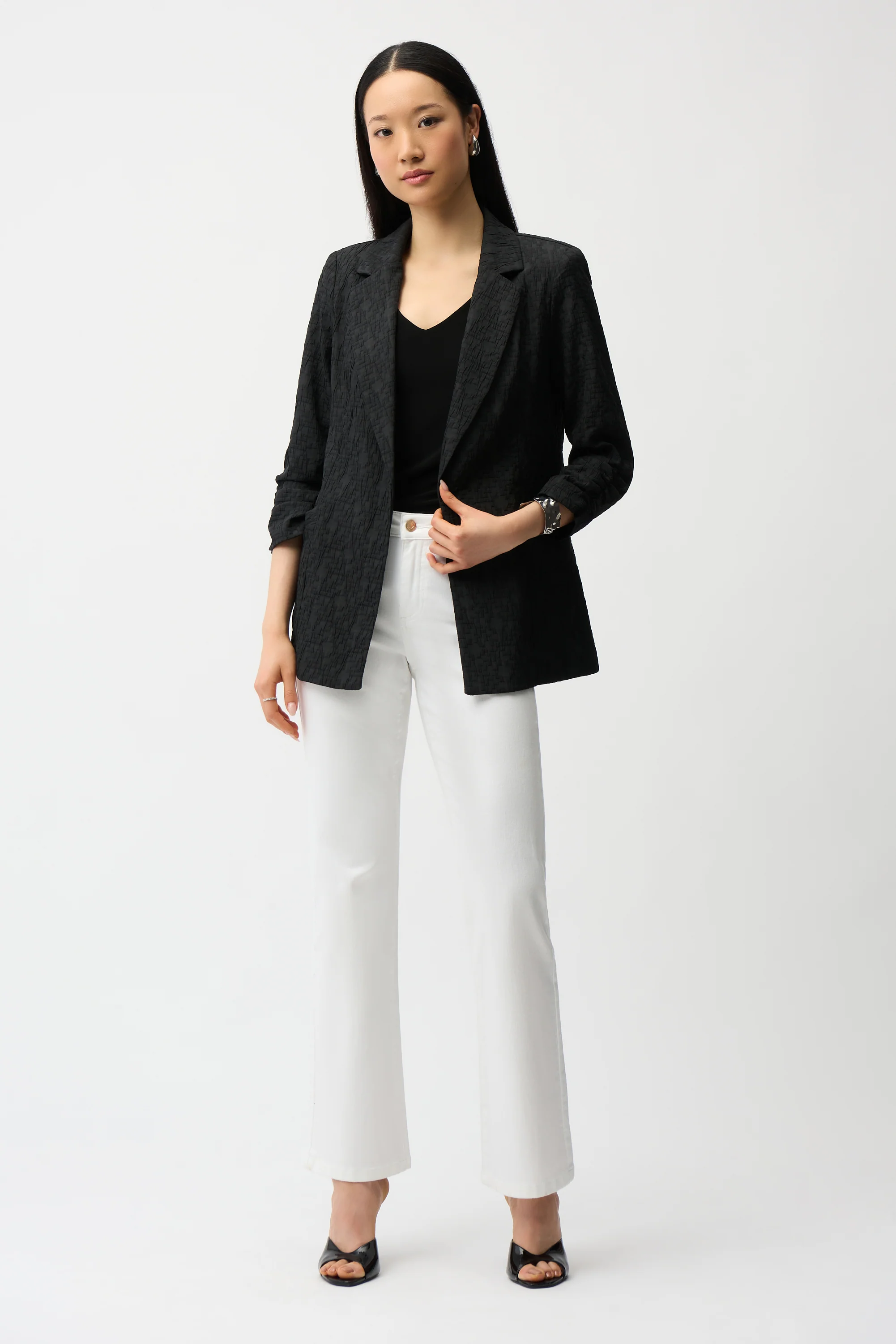 Joseph Ribkoff Spring 2006-242034S26-11-Blazer-Black -2026 - Image 3