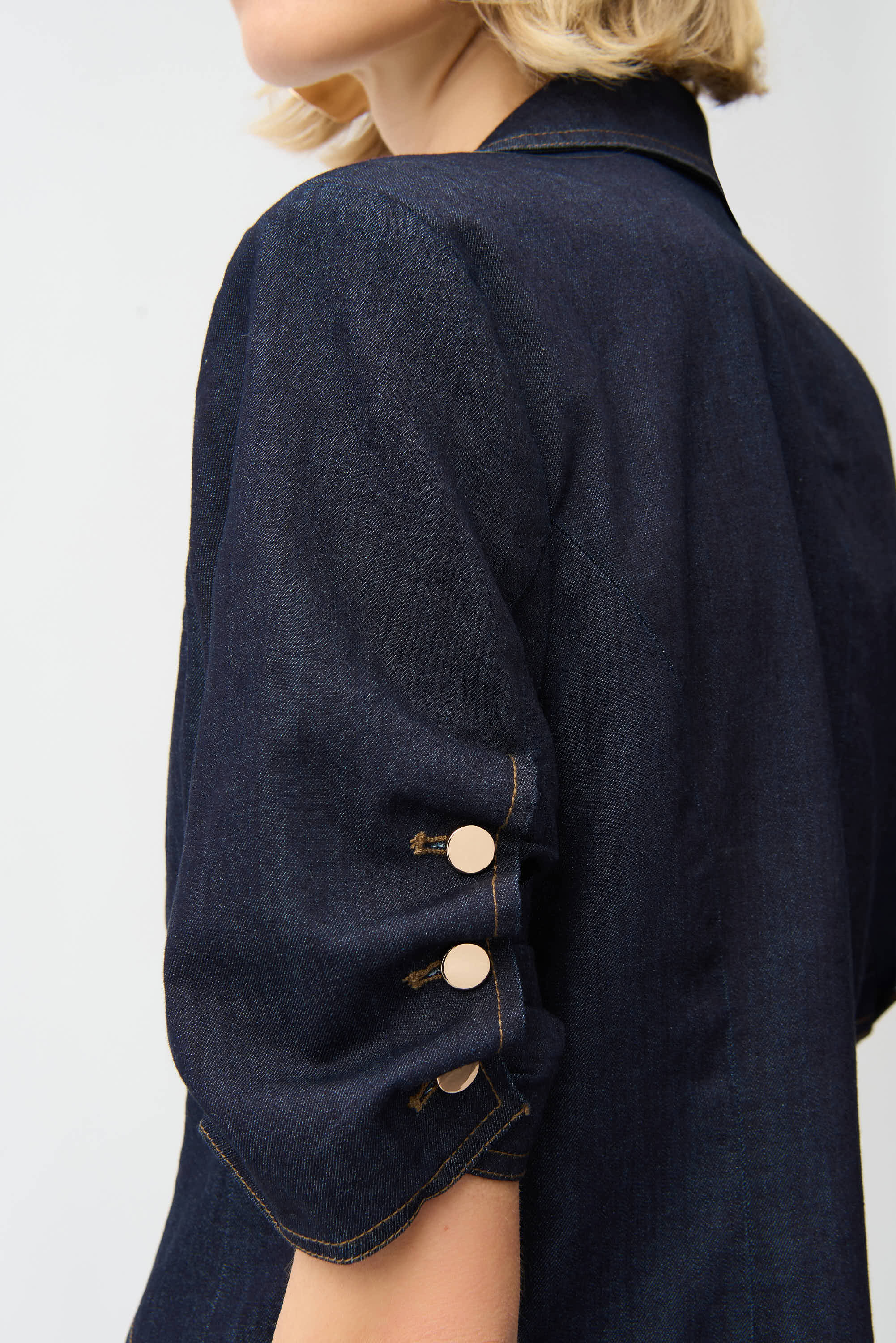 Joseph Ribkoff-261968-3302-Jacket-Dark Denim Blue - Image 4