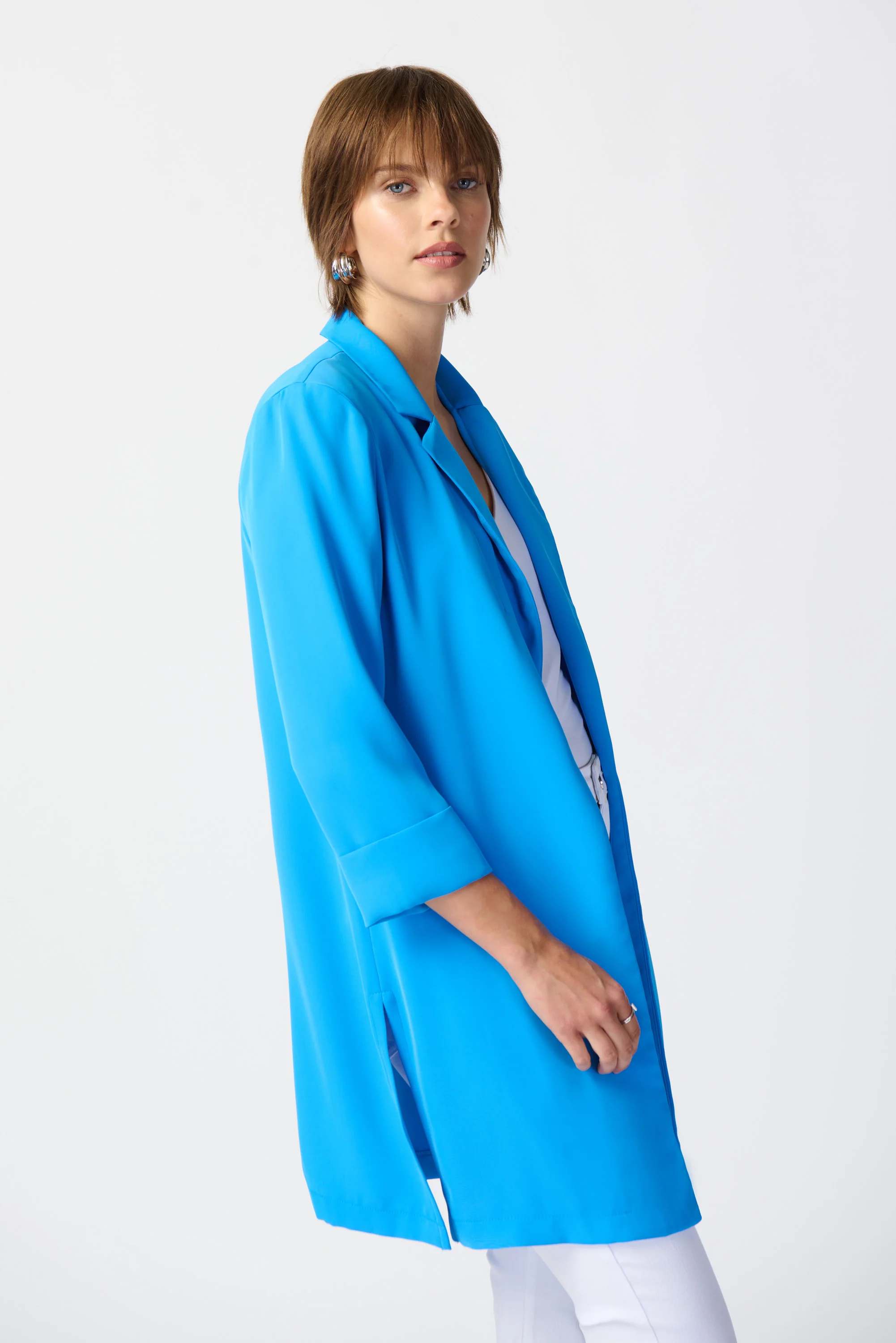 Joseph Ribkoff -211361S24-Blazer-French Blue - Image 3