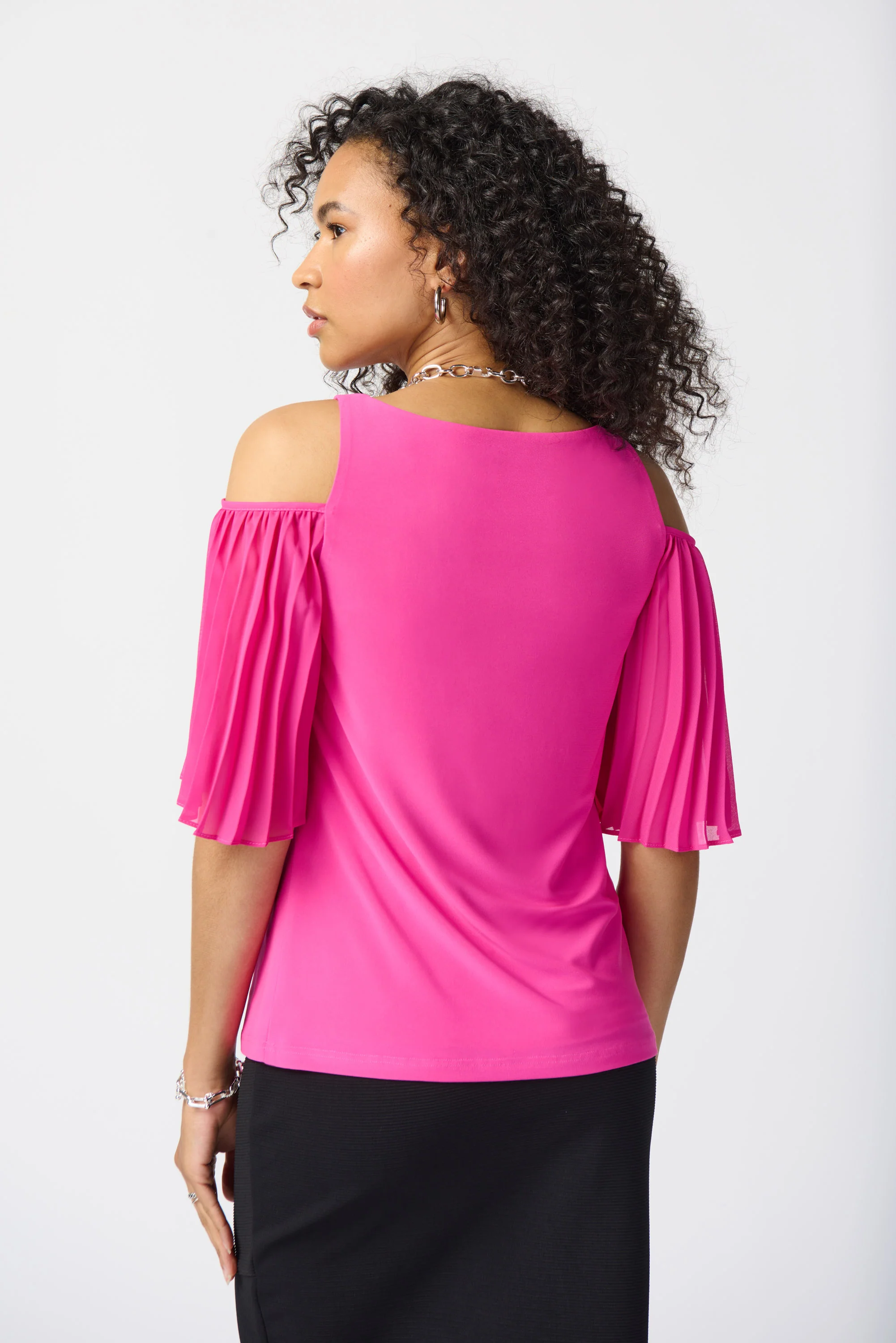 Joseph Ribkoff -241037-Top-Black - Image 4