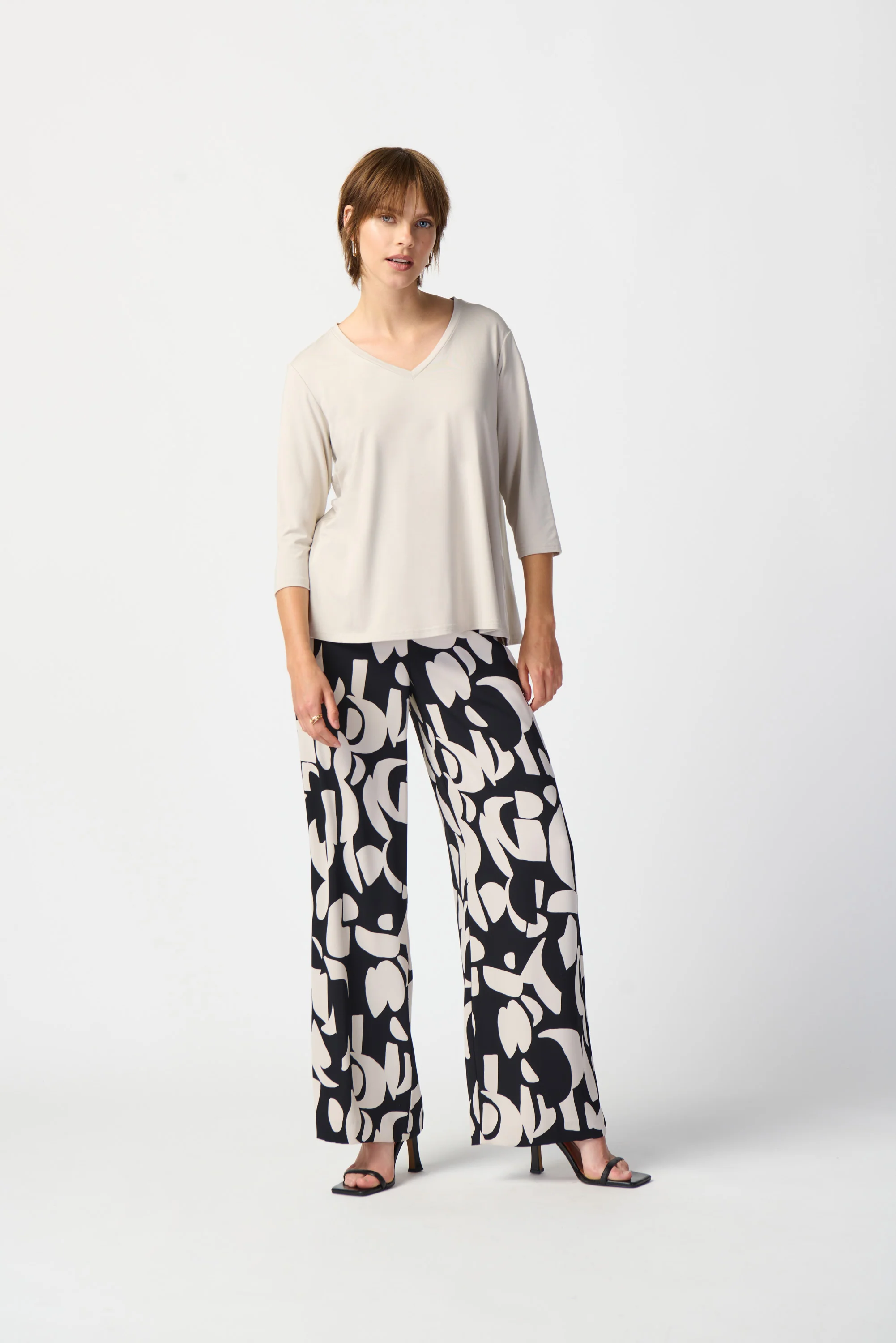 Joseph Ribkoff -241038-Top-Black - Image 3