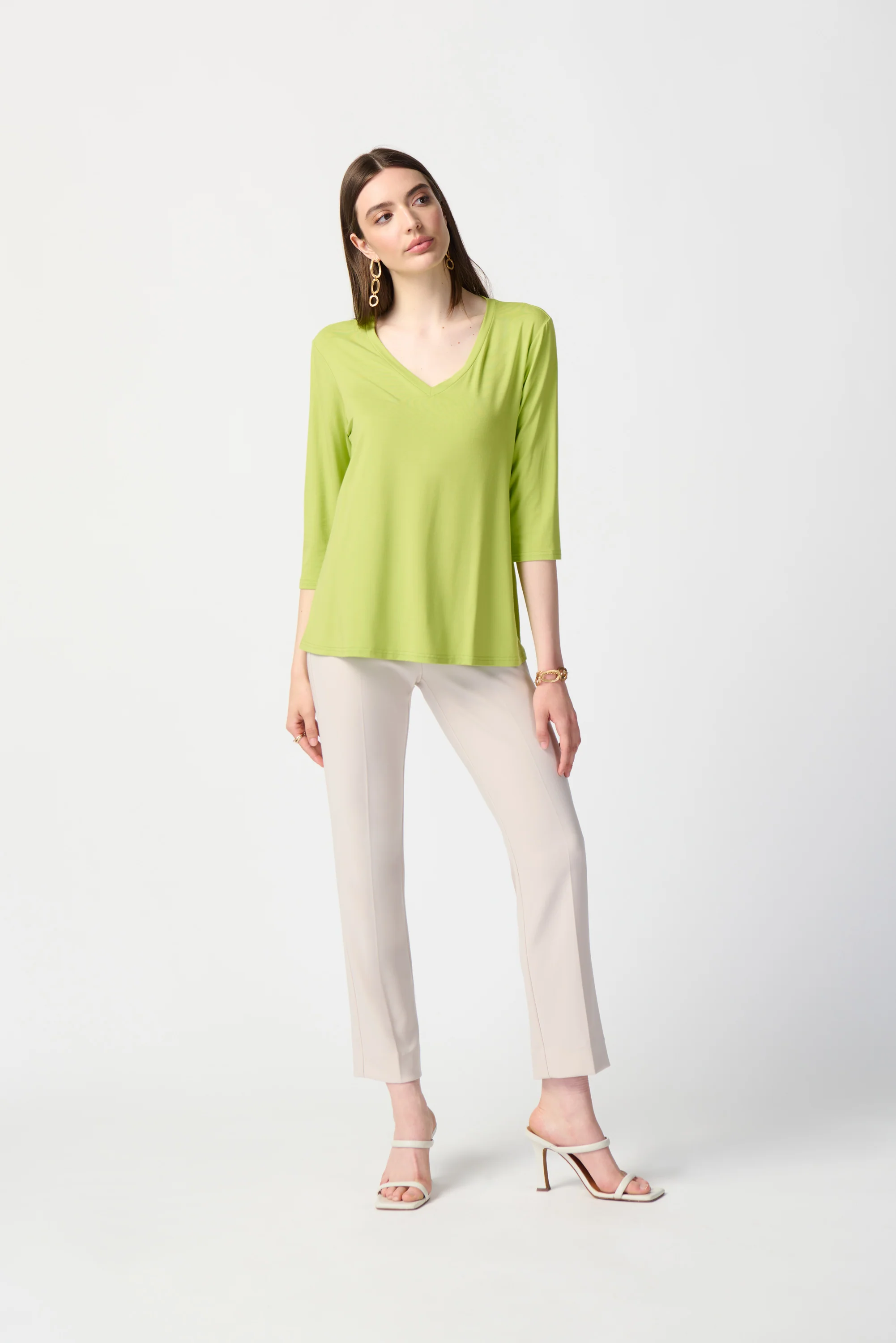 Joseph Ribkoff -241038-Top-Key Lime - Image 2