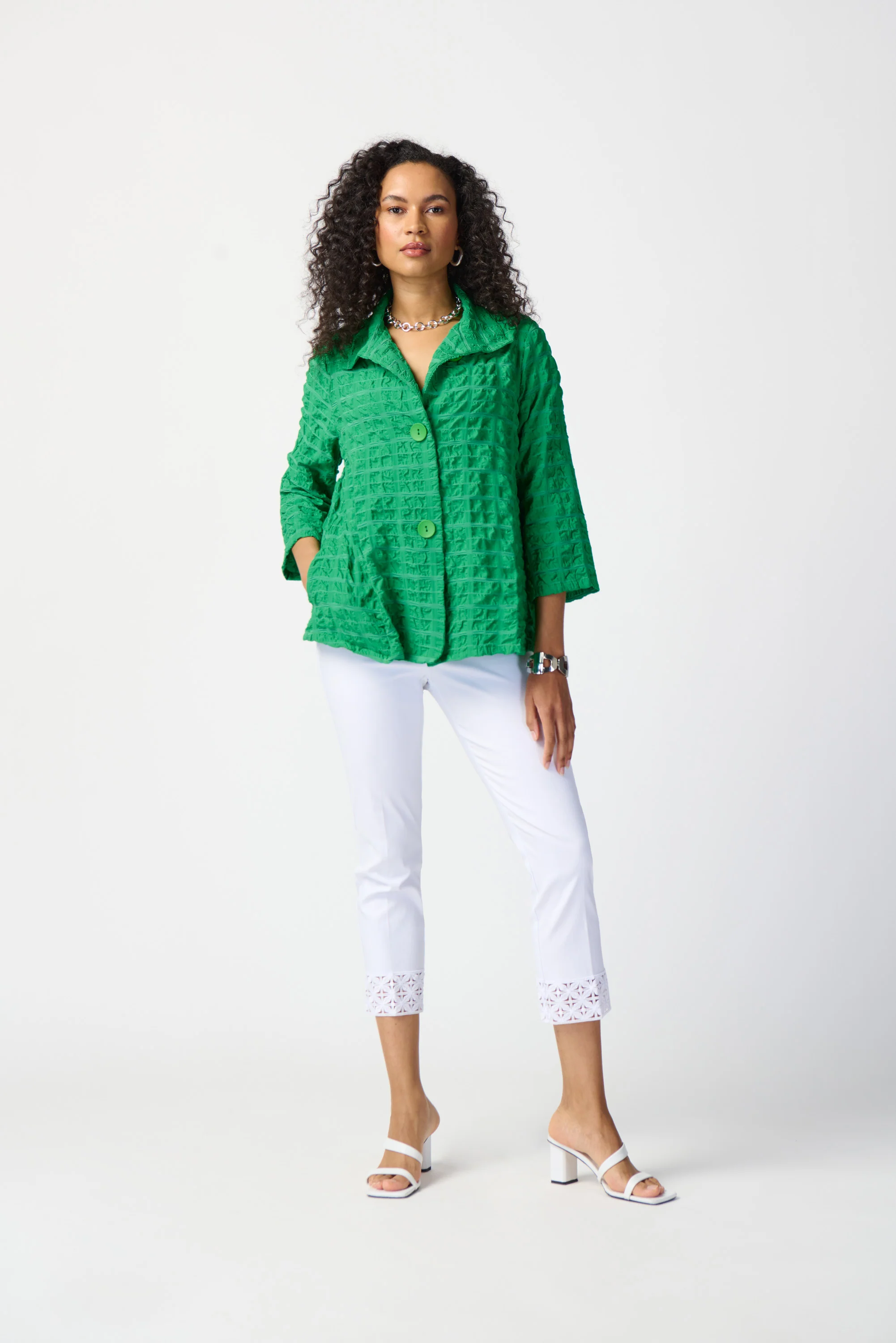 Joseph Ribkoff -241102-Pant-White - Image 2