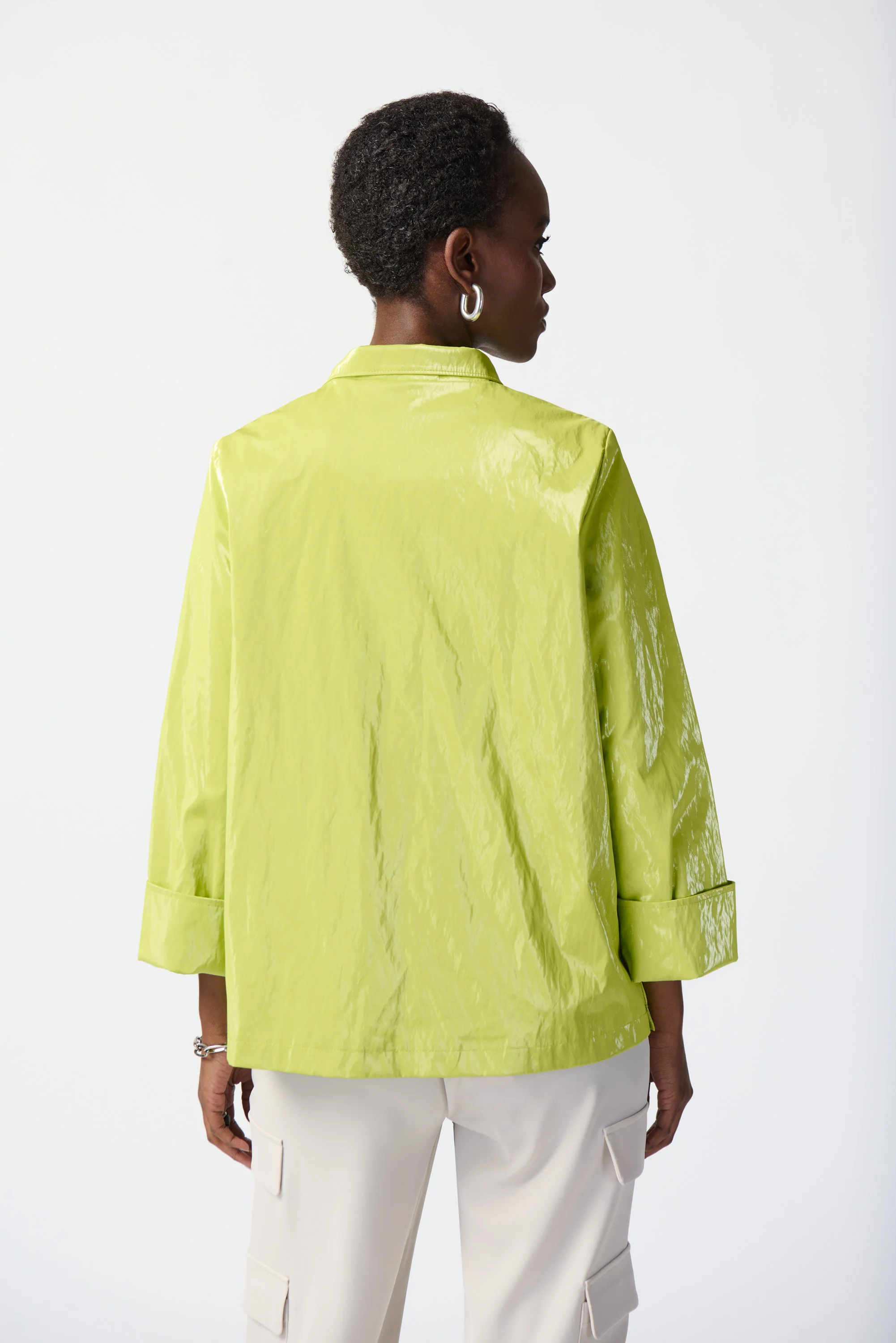 Joseph Ribkoff -241925-Coat-Key Lime - Image 5