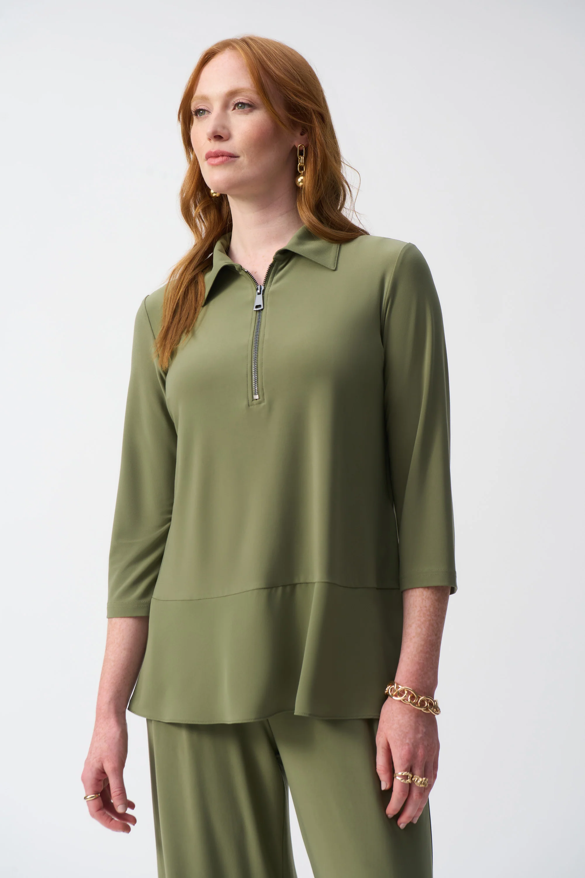 Joseph Ribkoff-251055-4371-Tunic-Cactus - Image 2