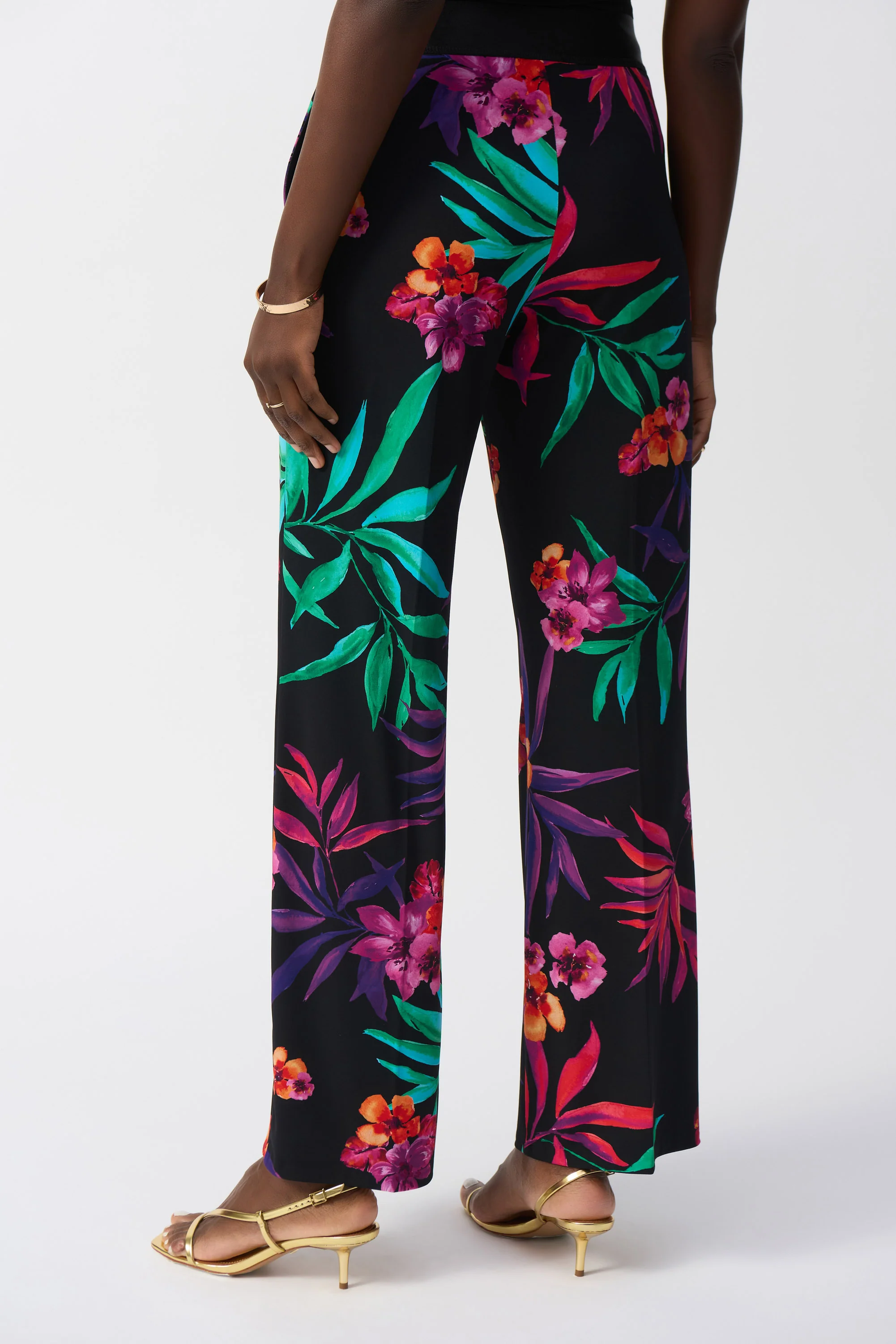 Joseph Ribkoff-251056-178-Pant-Black/Multi - Image 3
