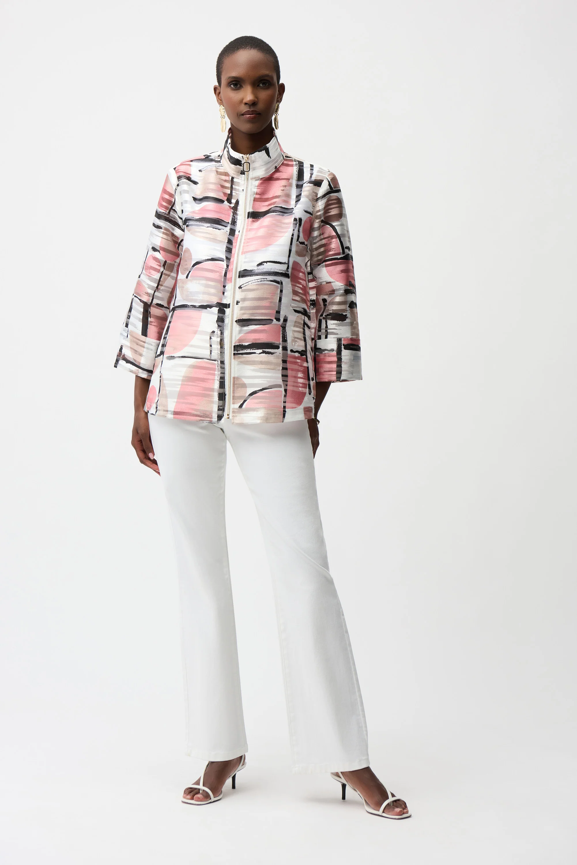 Joseph Ribkoff-261052-2539-Jacket-Vanilla/Multi - Image 4