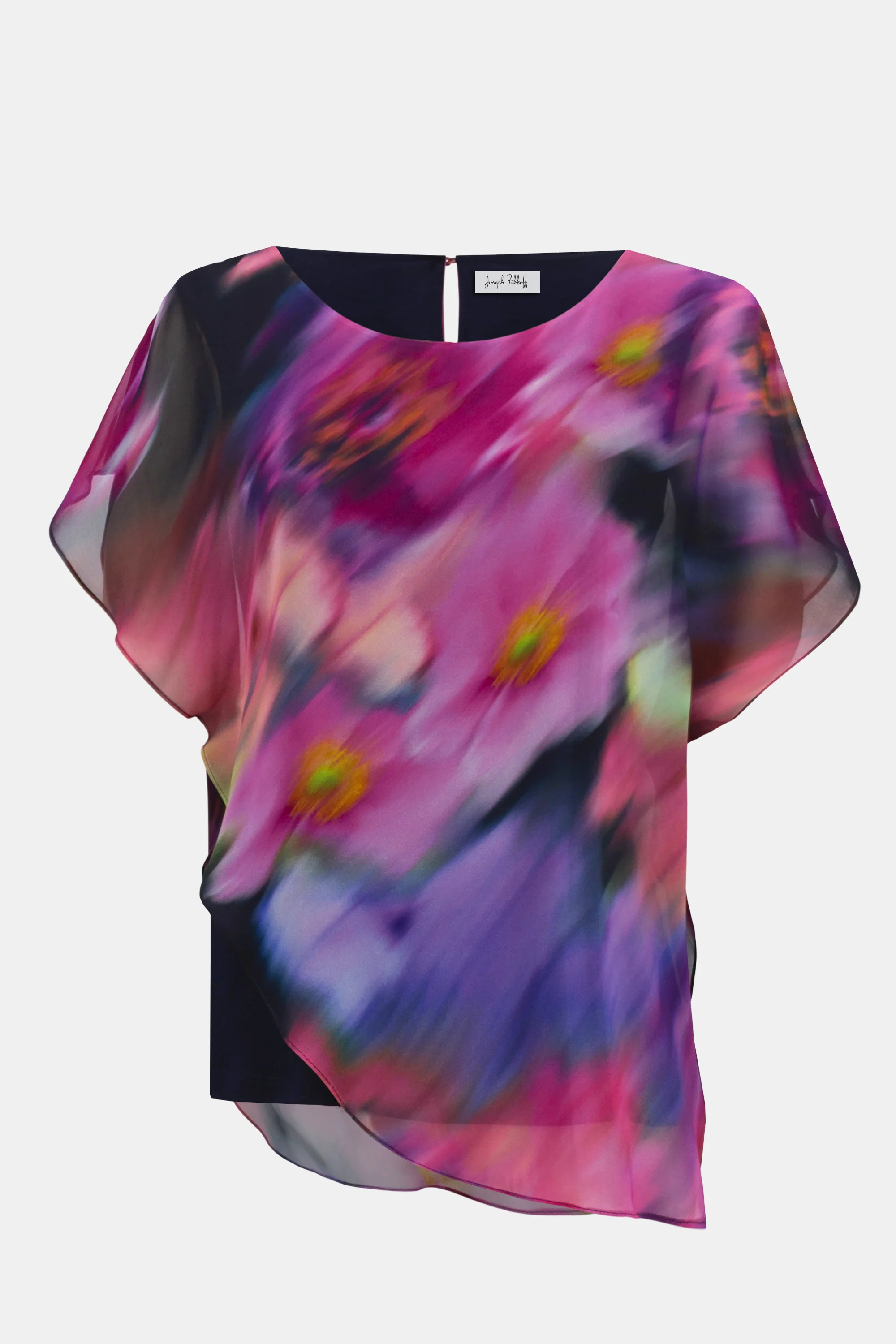 Joseph Ribkoff-261281-3316-Top-Midnight Blue/Multi - Image 2