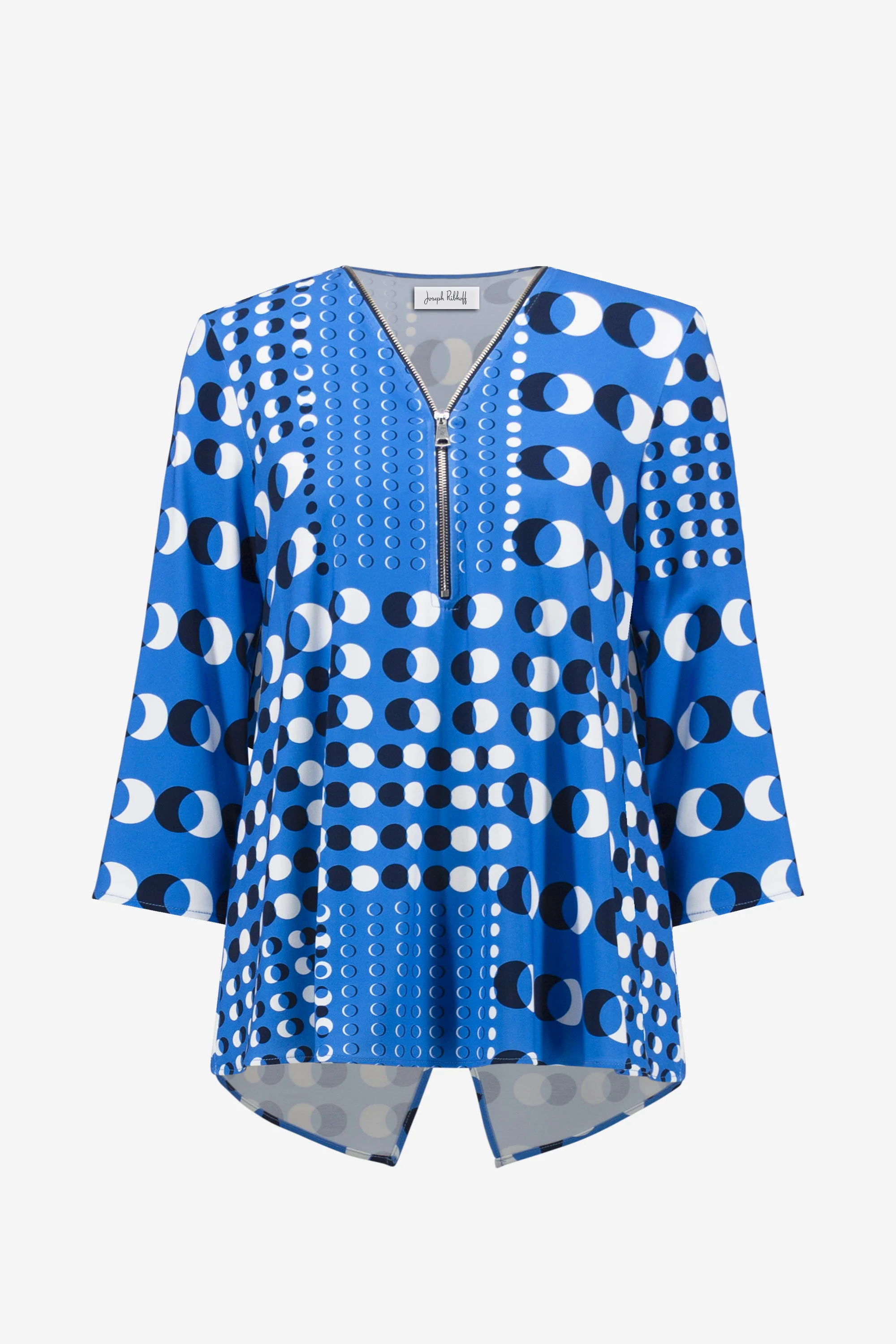 Joseph Ribkoff-261288-3801-Tunic-Blue/Vanilla - Image 2