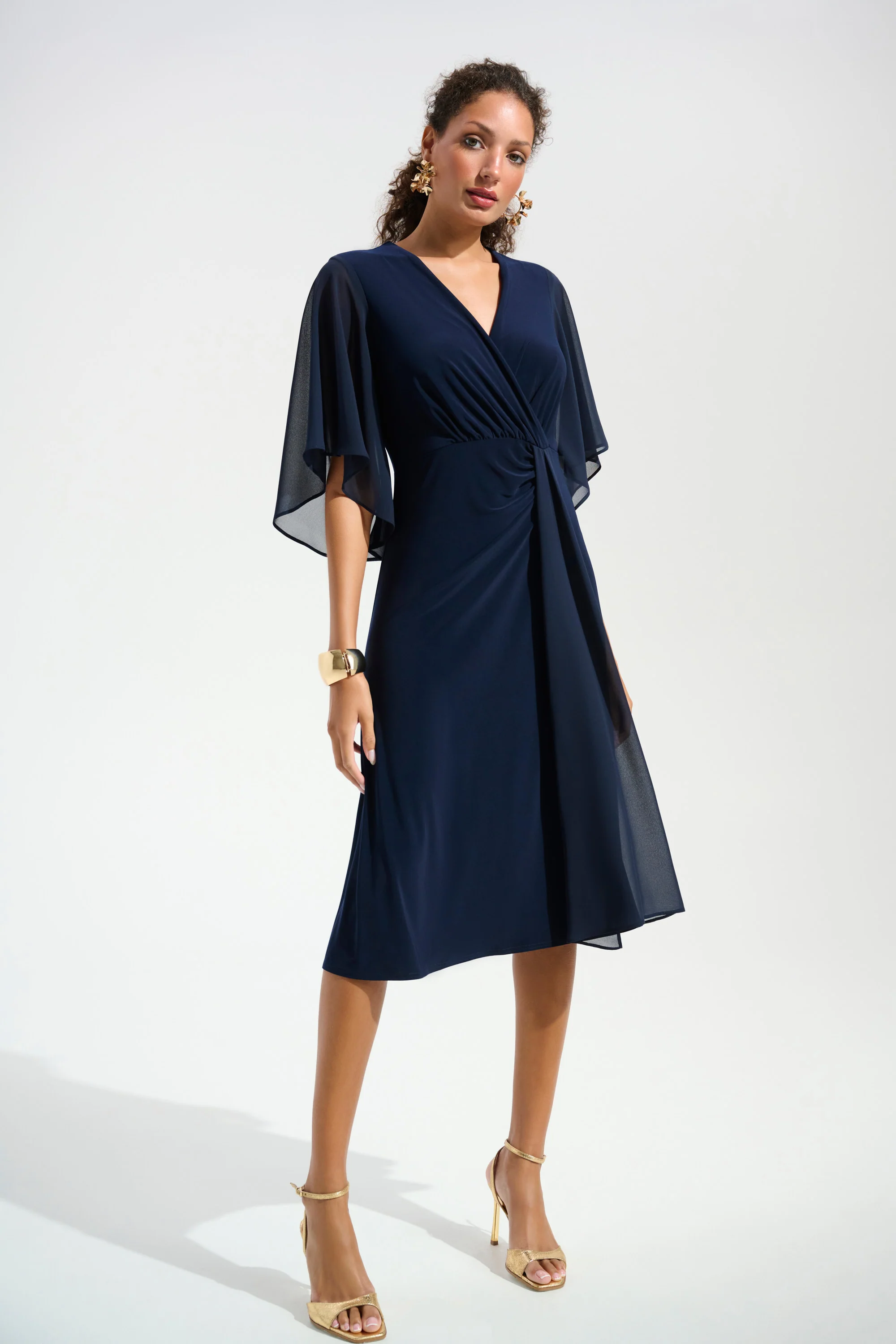 Joseph Ribkoff-261710-2166-Dress-Midnight Blue - Image 3