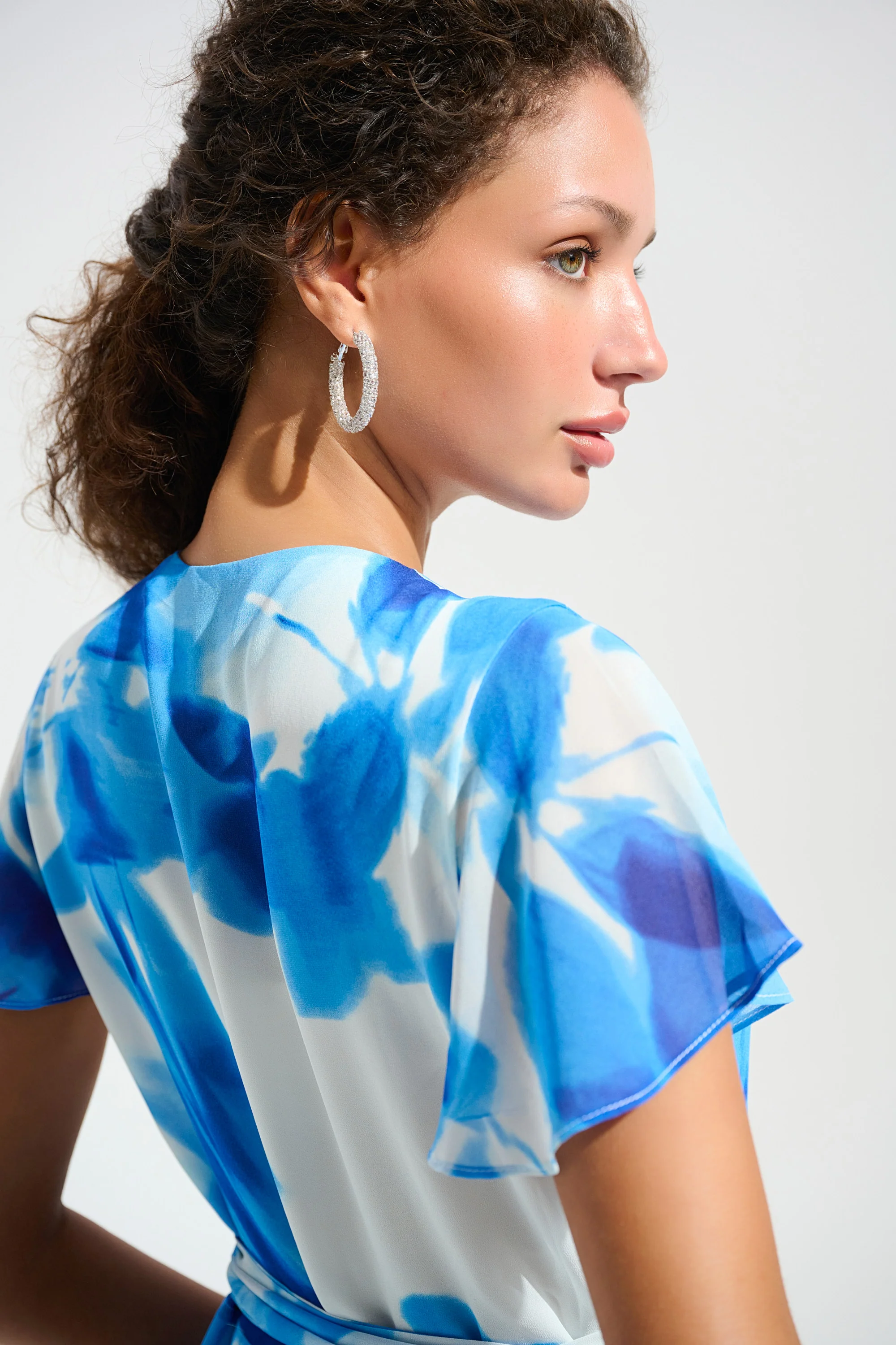 Joseph Ribkoff-261739-4473-Dress-Vanilla/Blue - Image 5