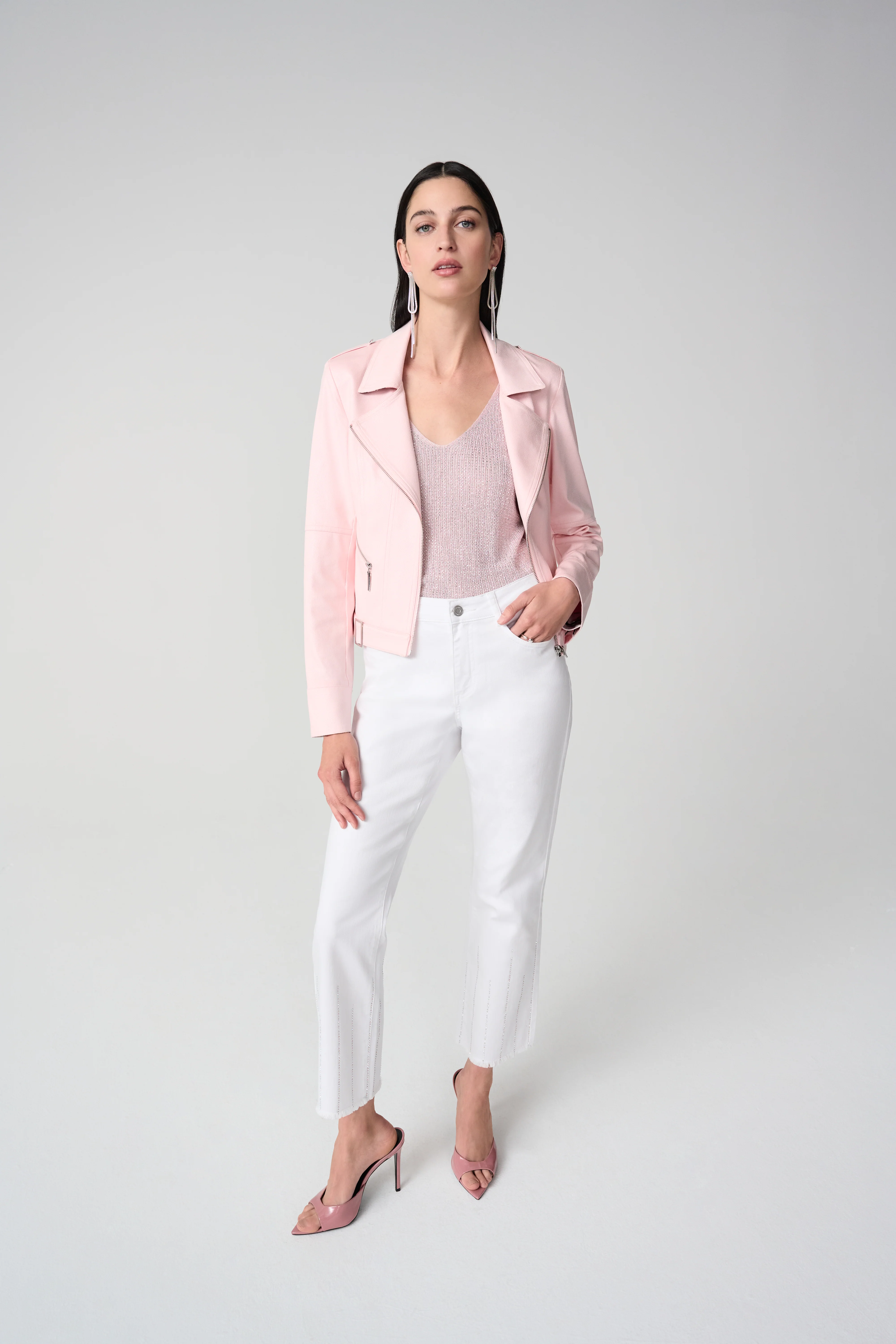 Joseph Ribkoff-261910-4475-Jacket-Petal Pink - Image 4