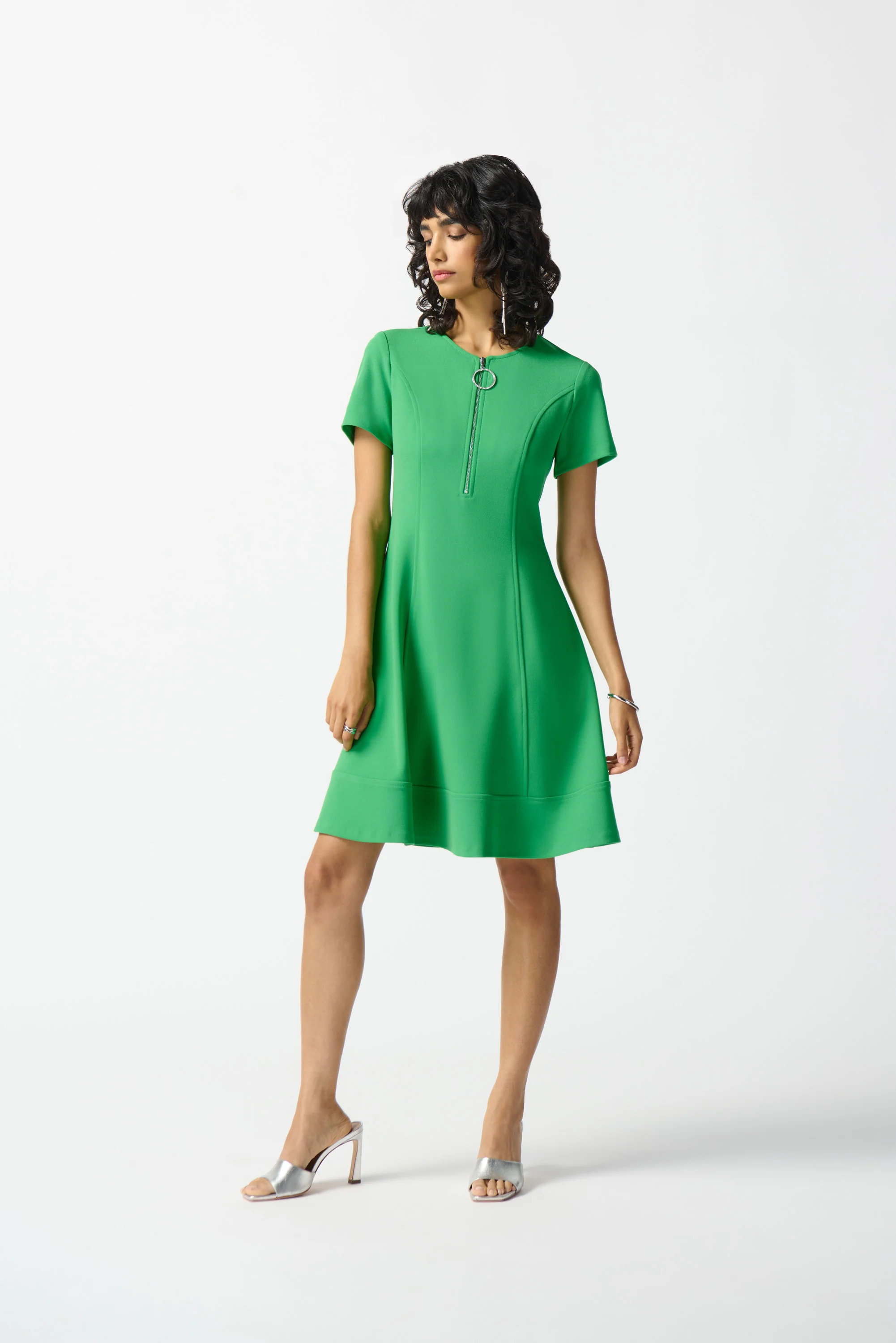 Joseph Ribkoff -242031-Dress-Ultra Pink - Image 4