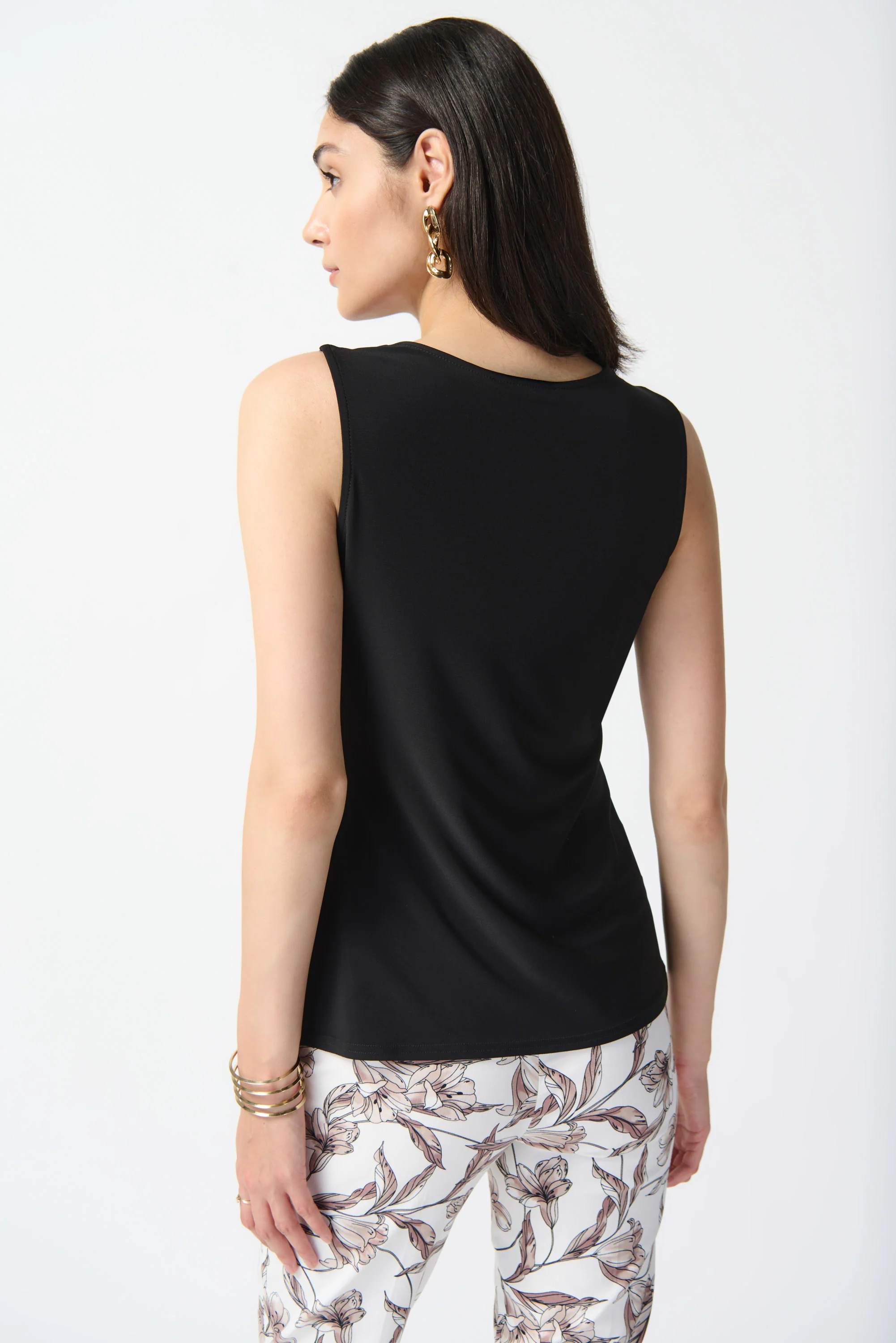 Joseph Ribkoff -242088-Top-Black - Image 4